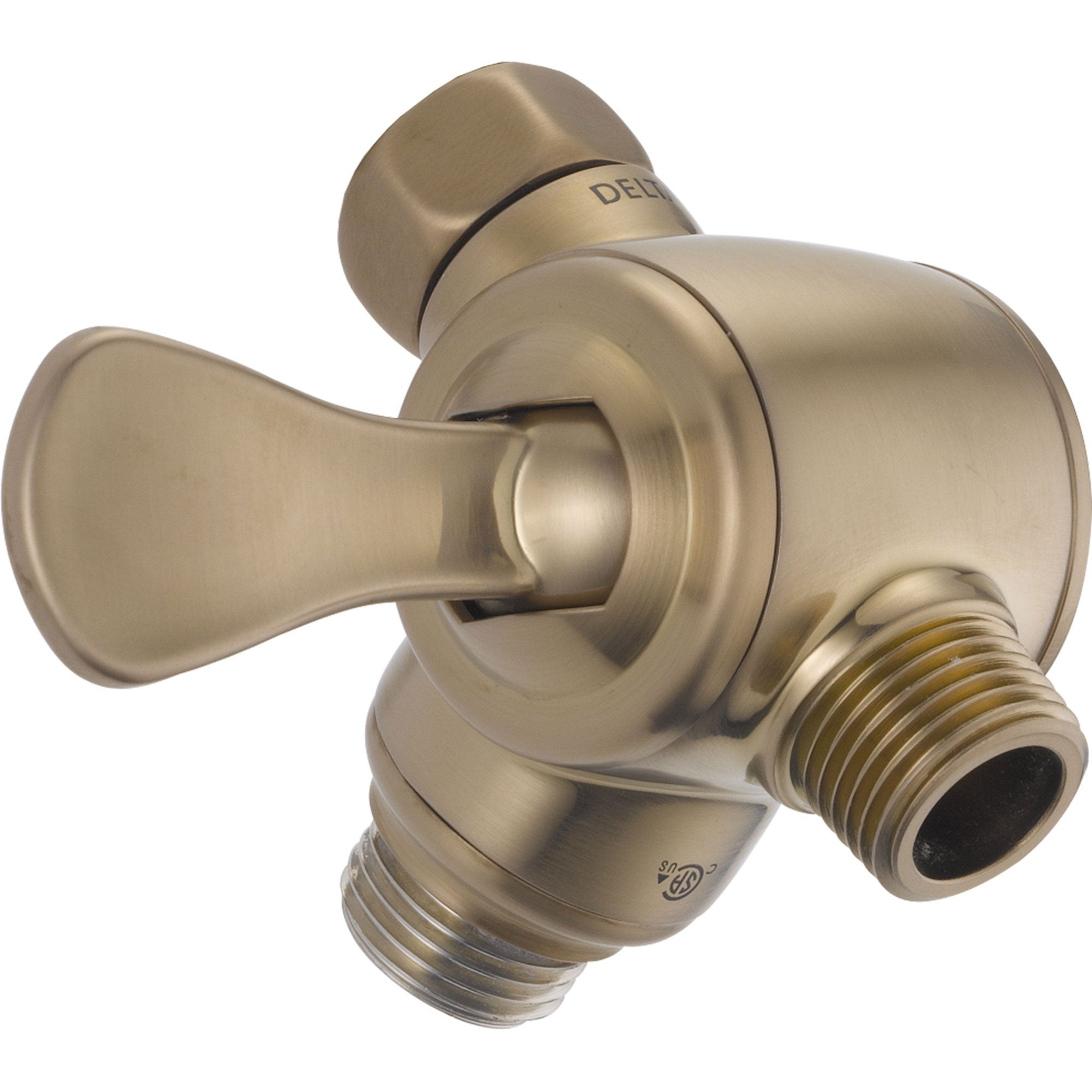Delta 3-Way Shower Arm Diverter for Handheld Shower in Champagne Bronze - 617398 | Perfect for Bathroom Renovation & Spa-Like Shower Experience