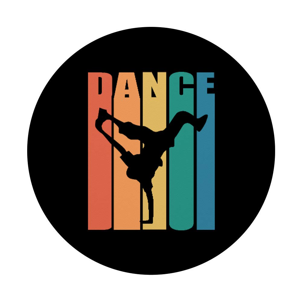 Retro Hip Hop Dance Breakdance B-Boy PopSockets Phone Grip & Stand - Perfect for Dancers, Phone Cases, Tablets & Mobile Accessories | Great for Street Performances, Dance Battles & Hip Hop Events