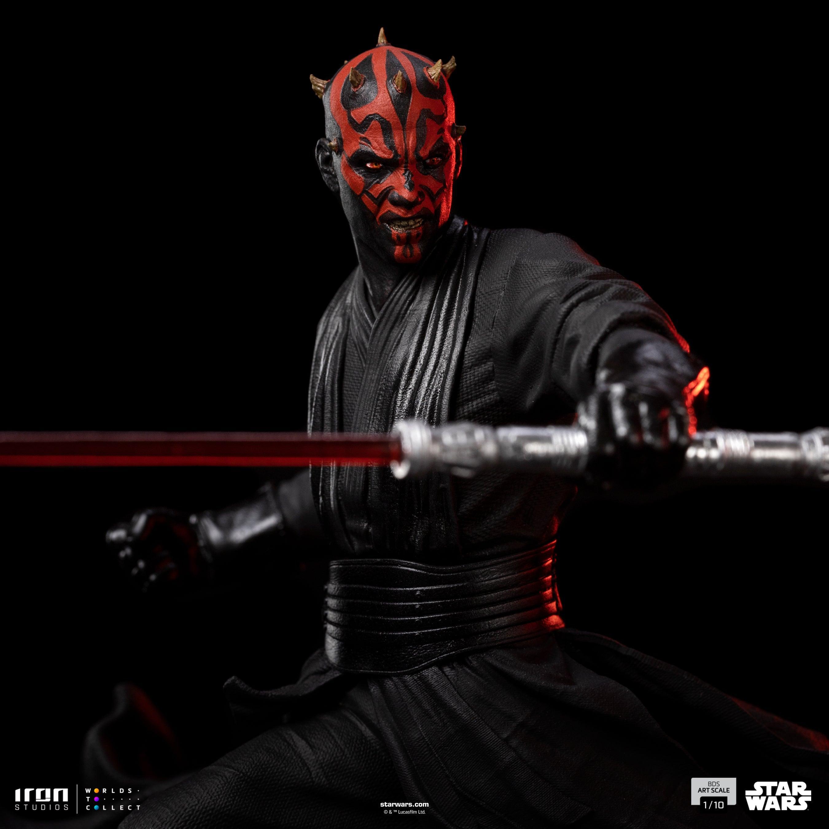 Iron Studios Star Wars Darth Maul BDS Art Scale 1/10 Statue - Premium Collectible Figure for Display & Home Decor