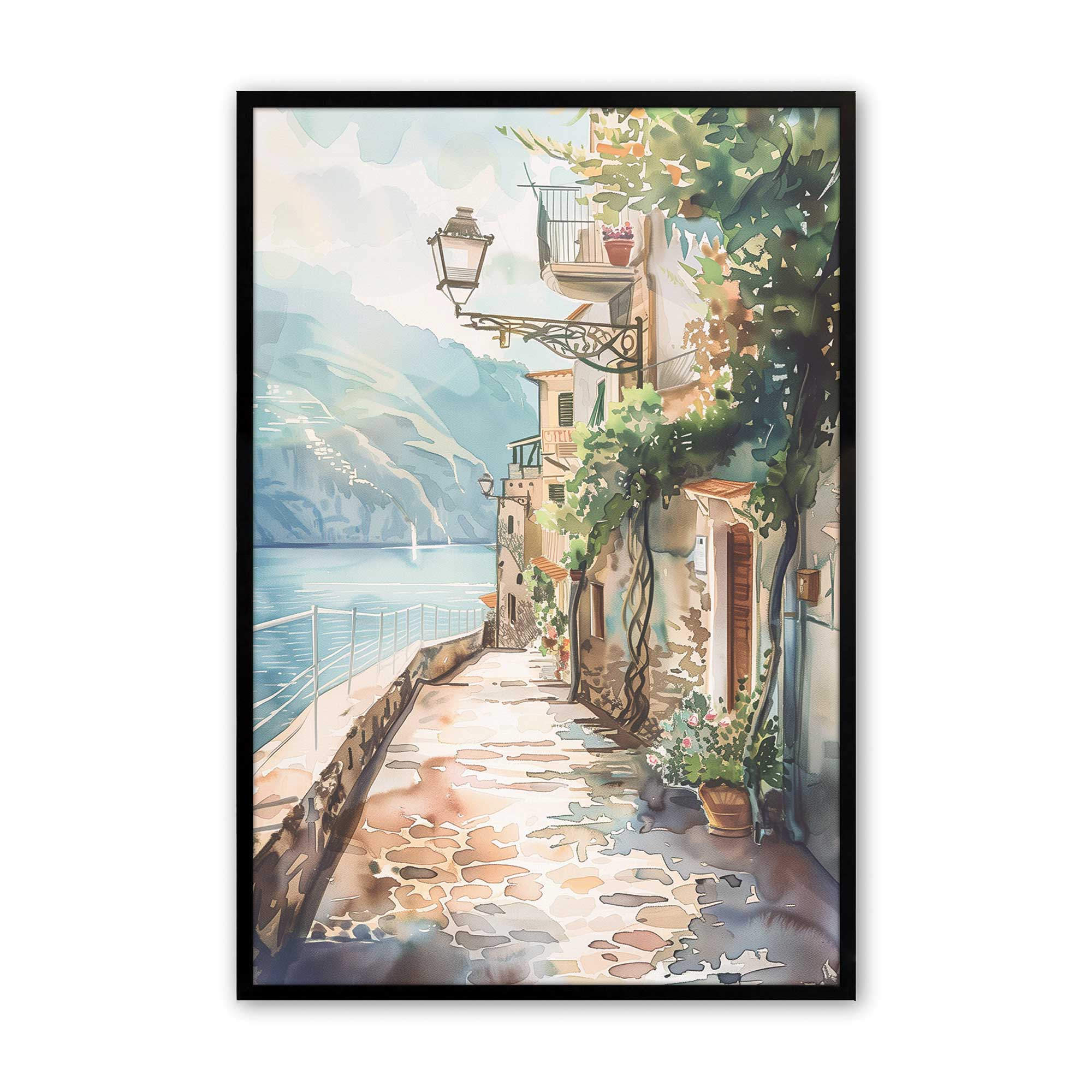 Coastal Greeting v2 Print - Beach Themed Wall Art Decor for Living Room, Bedroom & Office | Perfect for Home, Vacation House & Gift Giving