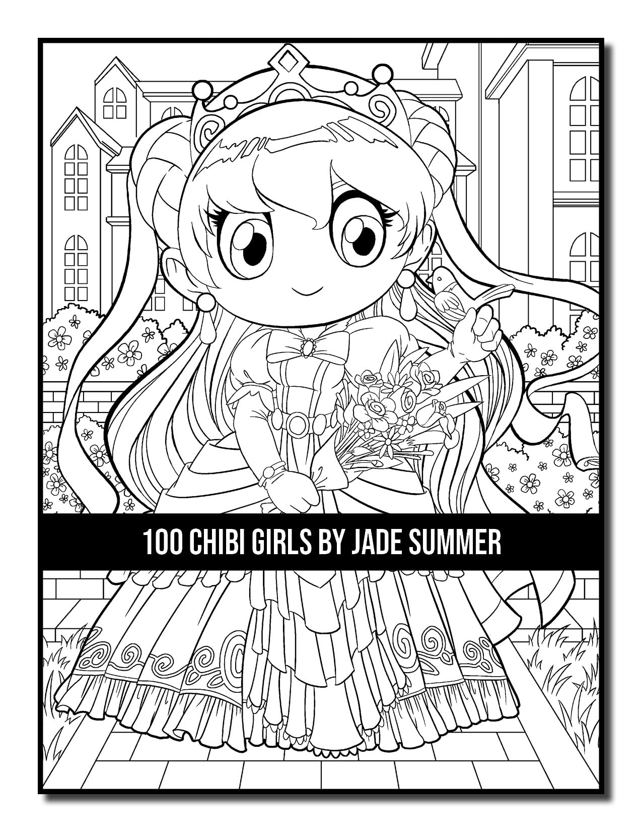 100 Chibi Girls: Cute & Fantasy Adult Coloring Book with Horror & Christmas Themes - Perfect for Stress Relief, Gifts & Creative Relaxation