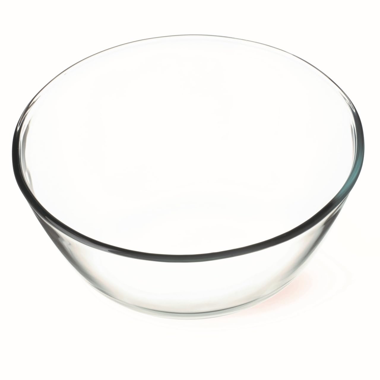 Heat-Resistant Simax Glass Salad Bowl - 3.5L Clear Borosilicate Glass Mixing Bowl for Kitchen, Baking & Serving - Perfect for Salads, Meal Prep & Entertaining
