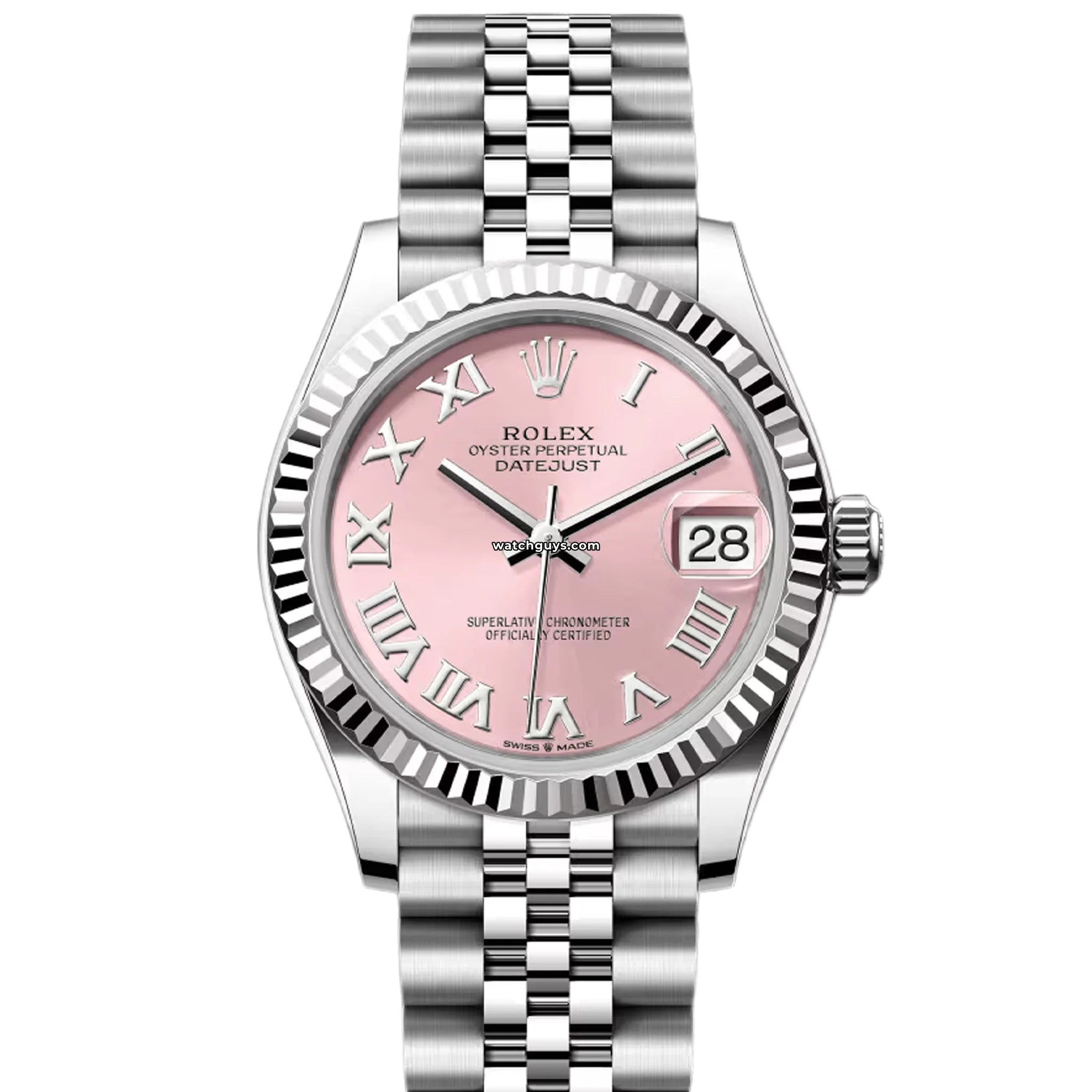 Rolex Datejust 278274 36mm Stainless Steel Watch with Pink Roman Dial - Perfect for Luxury Gifts, Business Meetings & Special Occasions