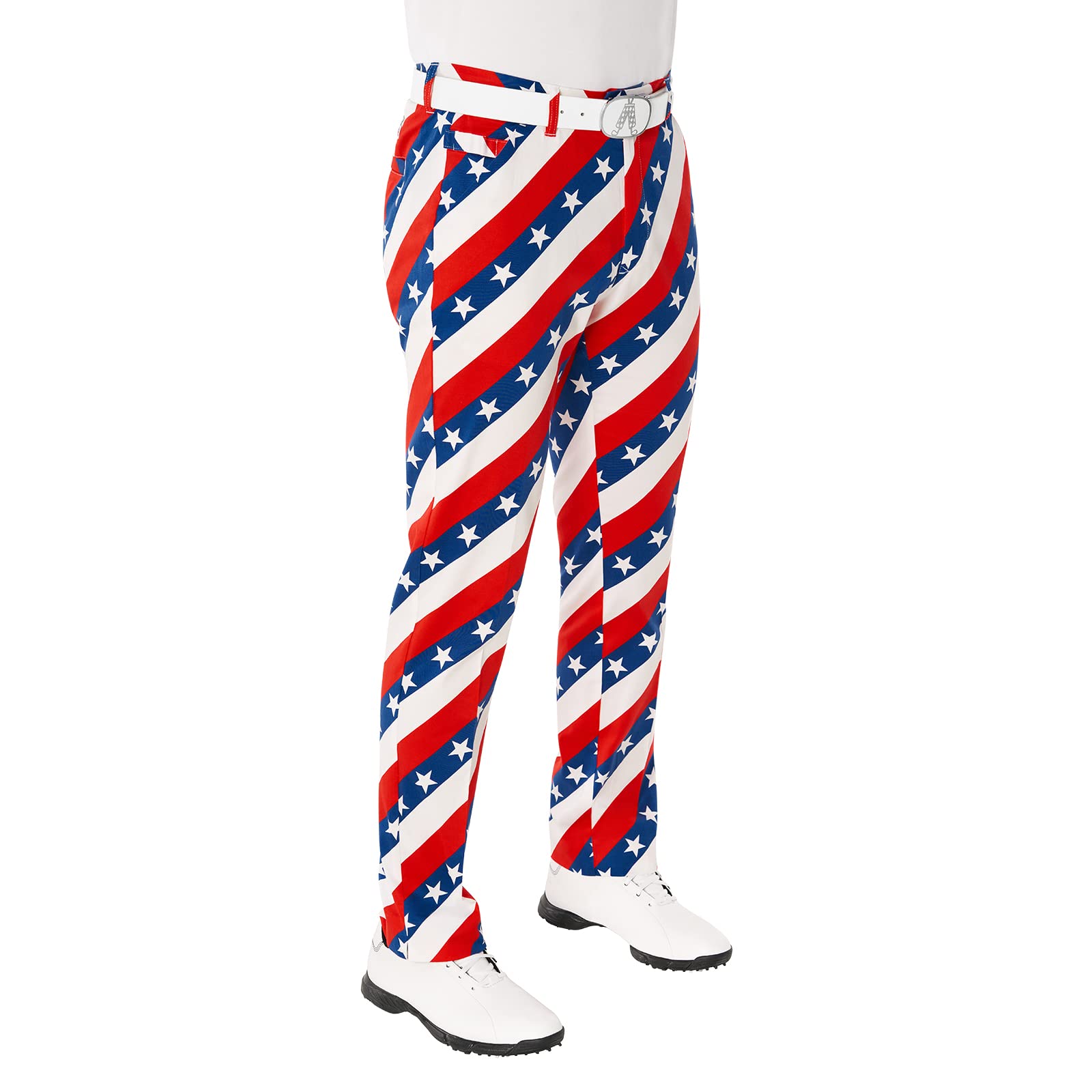 Royal & Awesome Men's Crazy Golf Pants - Funny Plaid Slacks with Colorful Funky Patterns | Perfect for Golf Tournaments, Casual Wear & Costume Parties