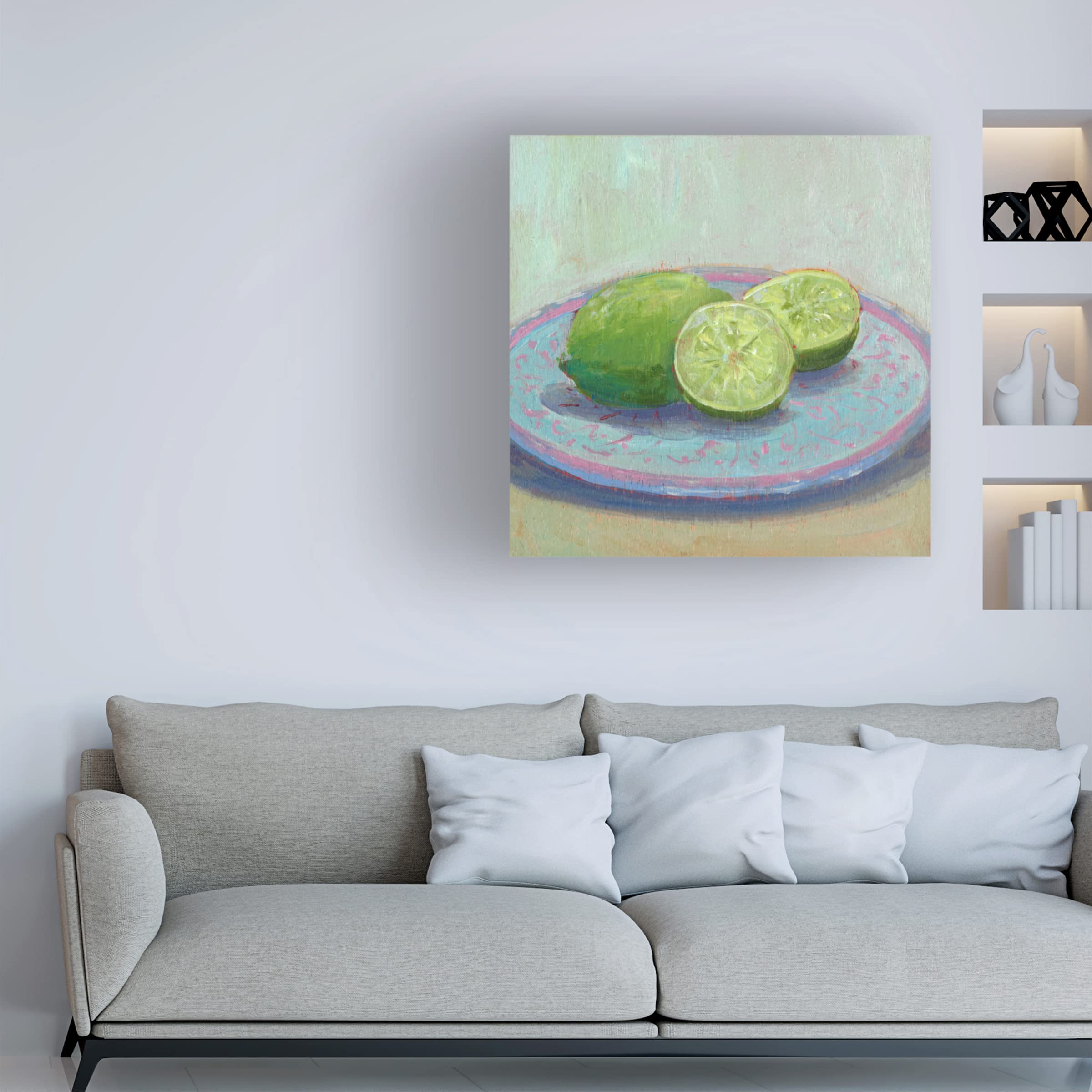 Trademark Fine Art 'Still Citrus II' Canvas Wall Art by Carol Young – Vibrant Fruit Painting for Kitchen, Dining Room & Home Decor