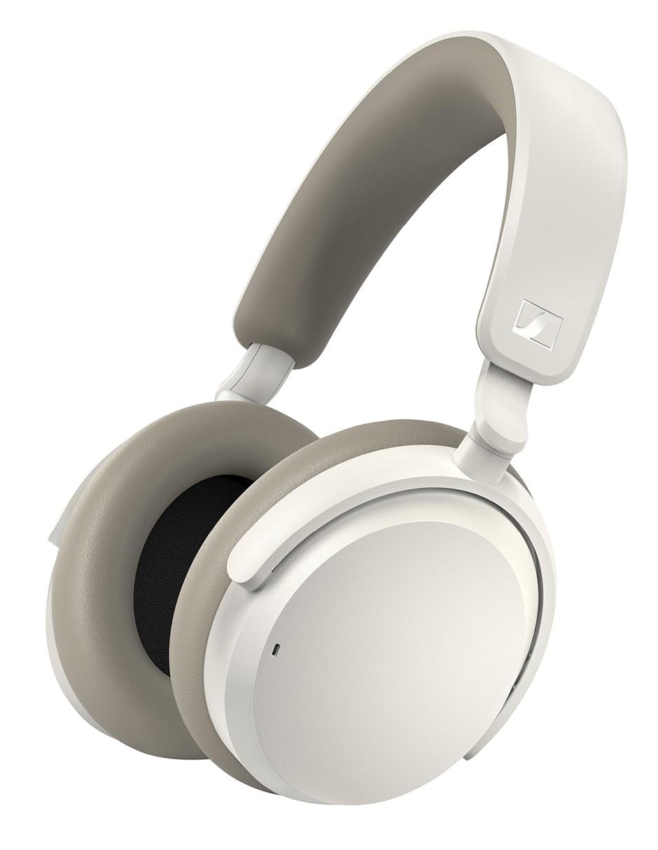 Sennheiser ACCENTUM Wireless Bluetooth Headphones with ANC - 50H Battery Life, All-Day Comfort & Crystal Clear Calls (White) | Perfect for Travel, Work & Music Lovers
