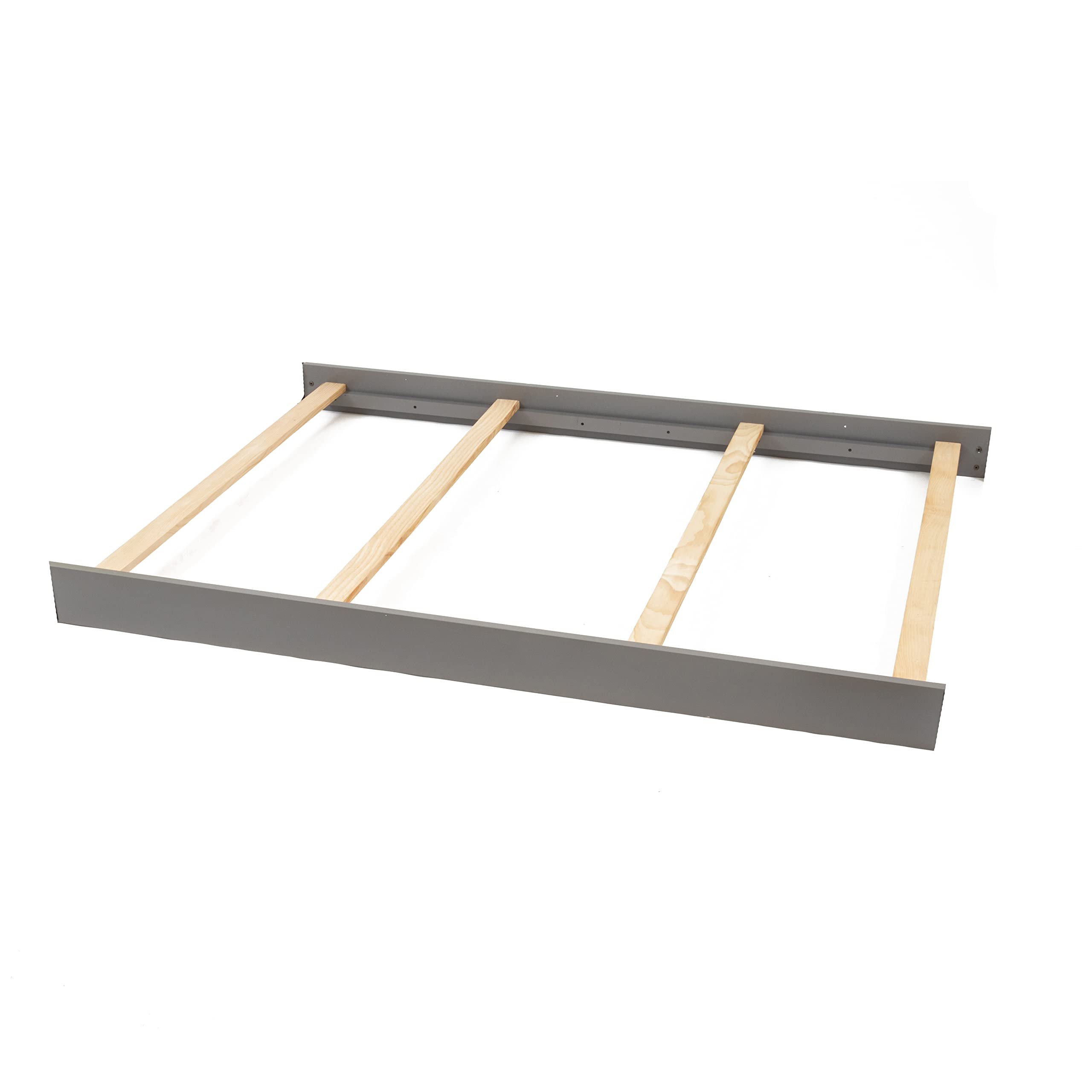Full-Size Crib Conversion Kit Bed Rails - Compatible with Oxford, Soho, Ozlo & Avalon Baby Cribs - Brushed Grey - Safe Toddler Bed Transition - Perfect for Nursery Room Upgrade & Child Safety