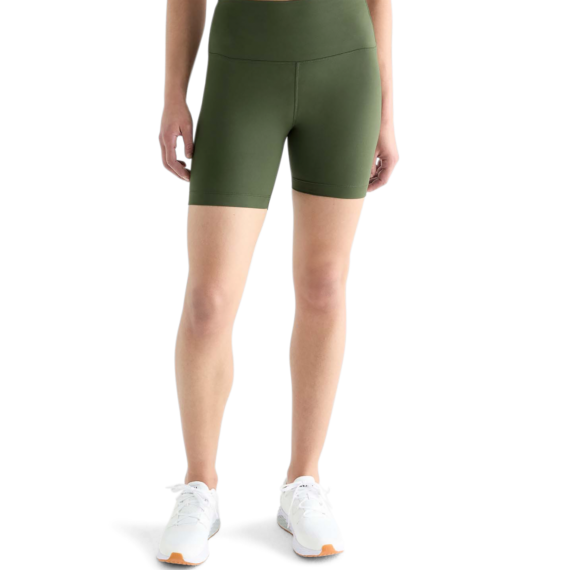 Women's High Waist Matte Shorts - 6 Inch Inseam, Comfortable & Stretchy Workout Shorts for Running, Yoga & Gym