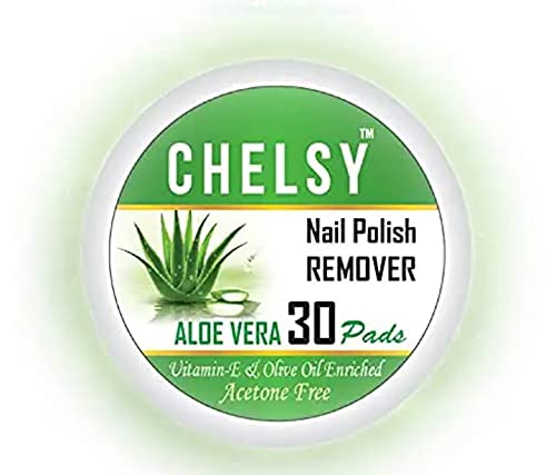 Chelsy Glossy Nail Polish Set - 6 Colors (6ml Each) + Aloe Vera Nail Remover Wipes (30 Pads) | Evergreen Collection | At-Home Manicure & Gift Idea