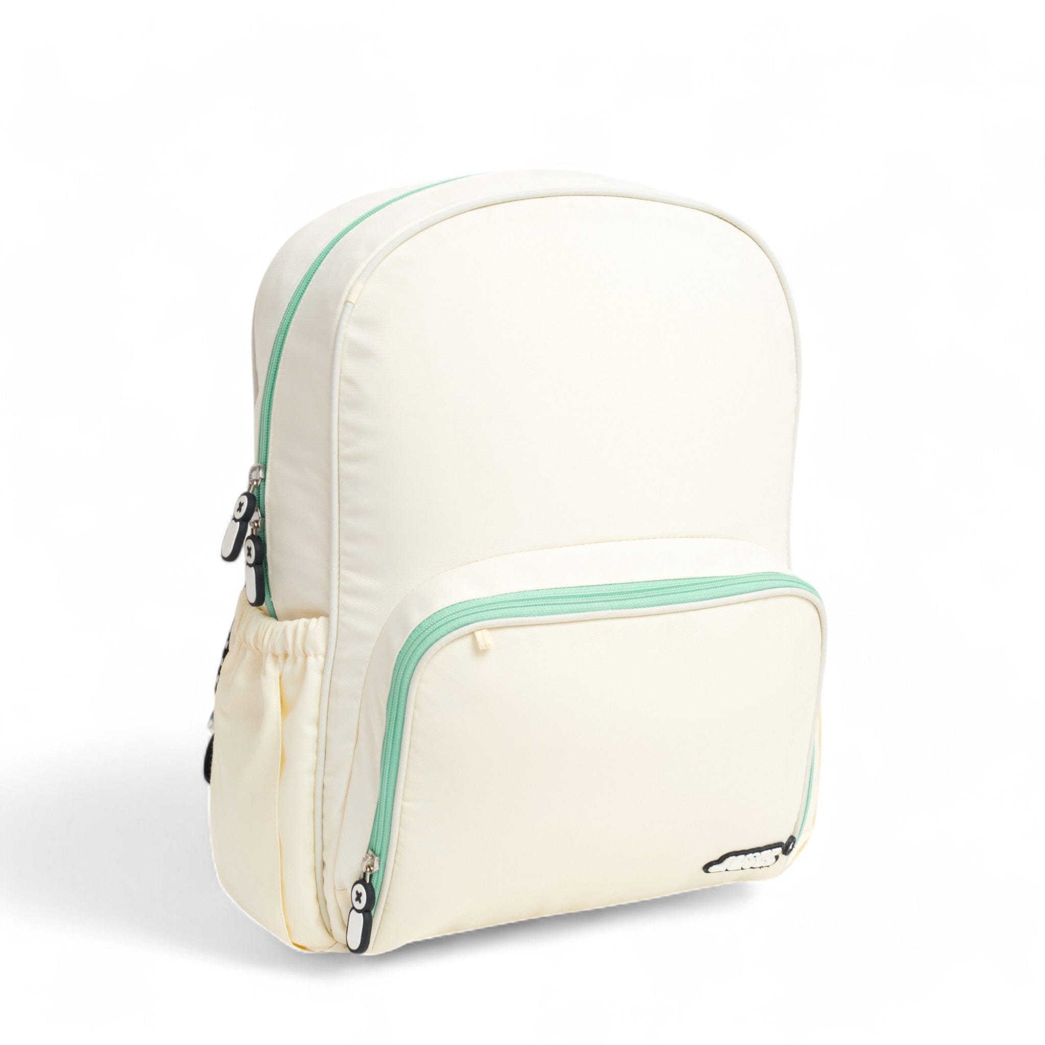 Moji Large Backpack for Women & Men - 20L Cream Laptop Backpack with USB Charging Port, Water Resistant College School Travel Backpack - Perfect for Work, Commuting & Outdoor Adventures