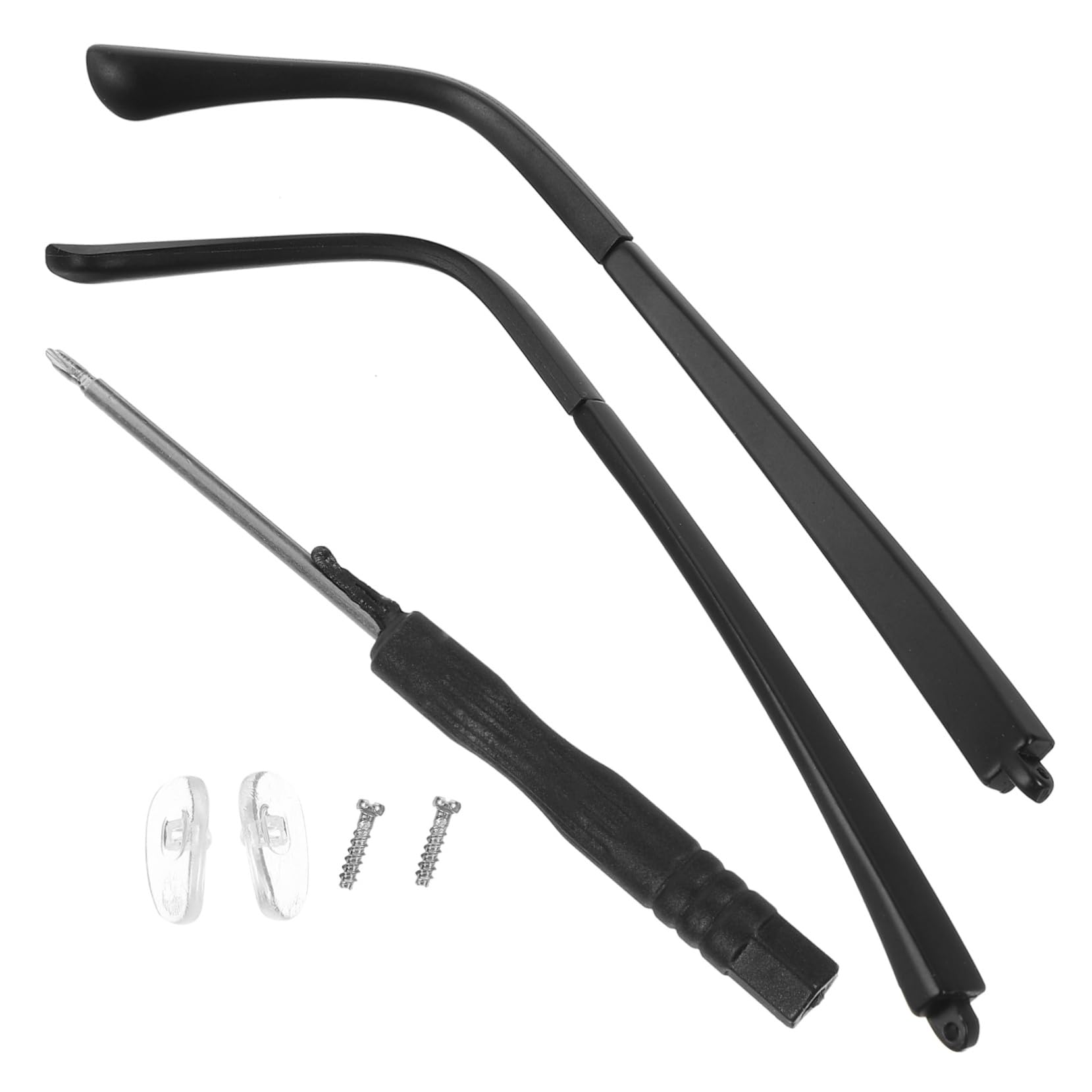 Beavorty 3 Pairs Universal Eyeglass Legs & Feet Holders - Replacement Glasses Arms & Parts for Broken Frames - Perfect for Reading, Working & Daily Use