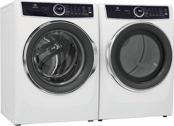 Electrolux 7537 Series White Front Load Washer and Gas Dryer Set - Perfect for Laundry Rooms & Energy-Efficient Homes