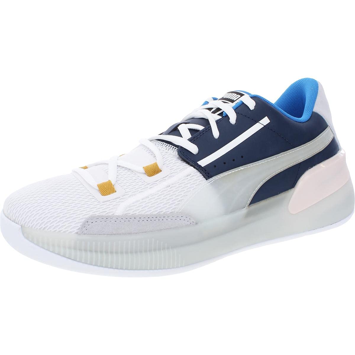 PUMA Men's Clyde Hardwood Basketball Shoes - Multi-Color High-Performance Sneakers for Indoor & Outdoor Court Play