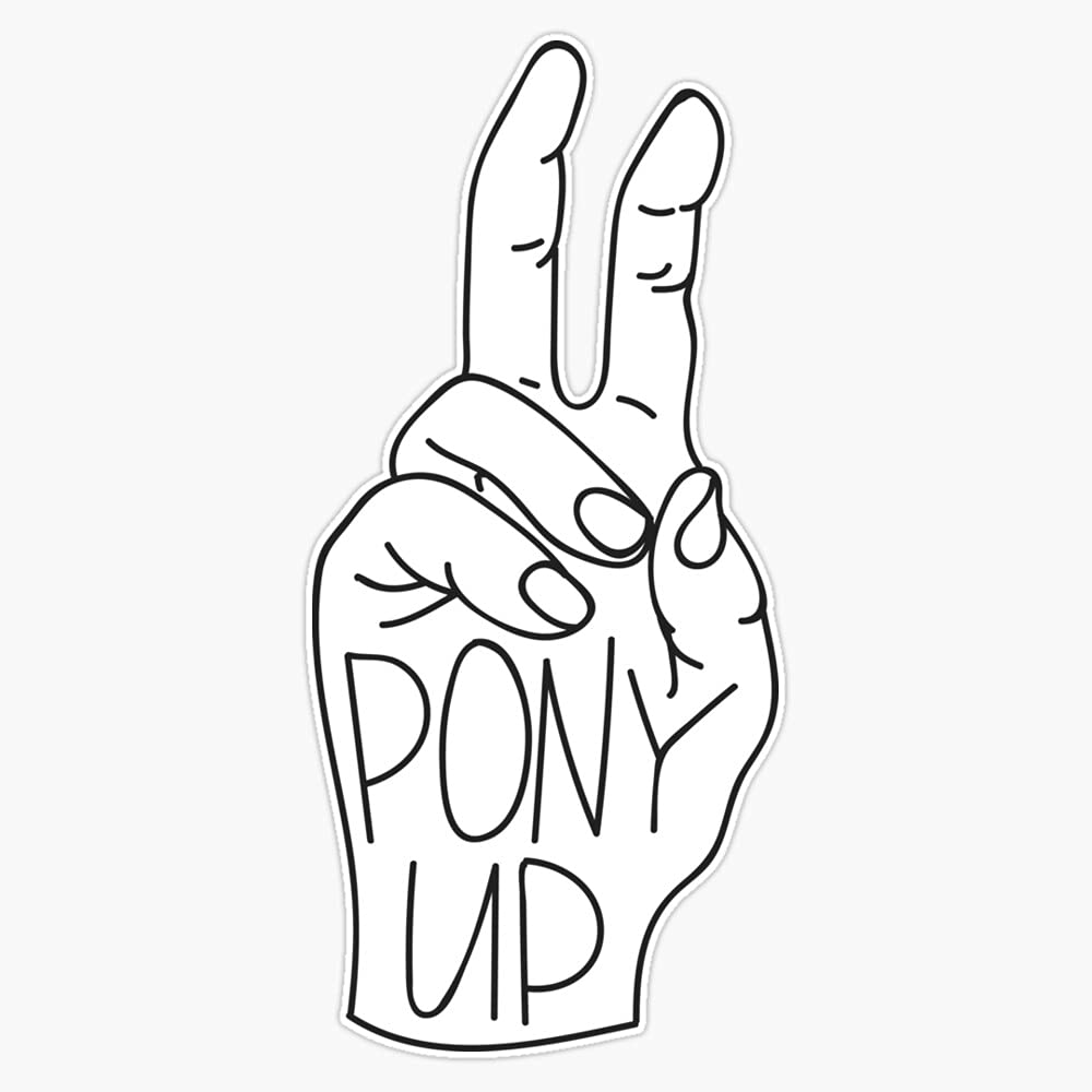 SMU Pony Up Capitals Vinyl Decal Sticker - Waterproof 5