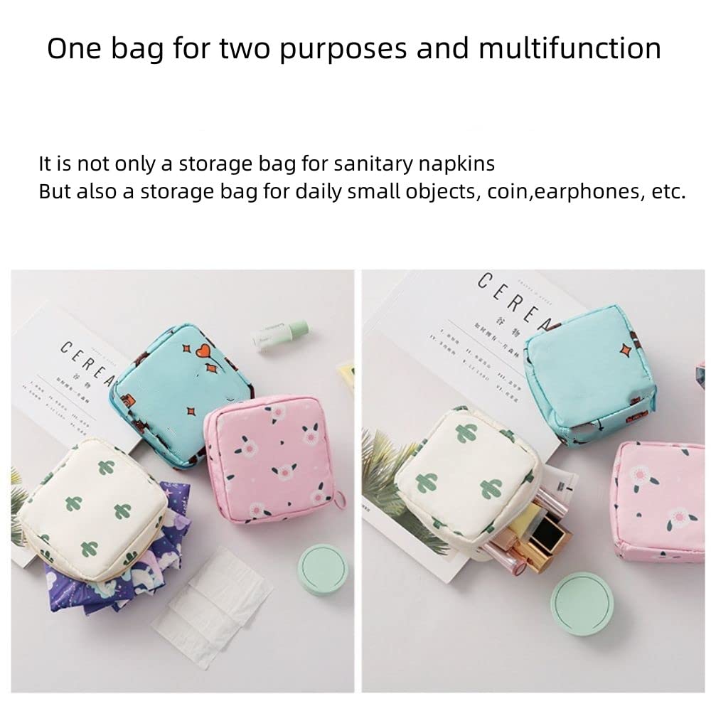 2PCS Mini Makeup Bag for Women - Cute Portable Cosmetic Pouch, Small Travel Toiletry Organizer for Lipstick, Jewelry, Sanitary Pads & Coins | Perfect for Travel, Gym, Daily Use & Gift Giving