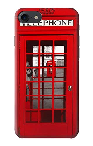Vintage British Red Telephone Box Phone Case for iPhone 7/8/SE (2020) - Classic UK Design Protective Cover | Perfect for Travelers & Anglophiles