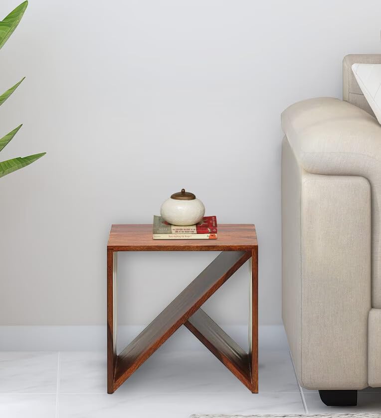 Farmhouse Nightstand Set of 3 - Natural Wood Stackable Side Tables with Waterproof Finish for Living Room, Bedroom & Office - Brown Nesting Tables for Small Spaces, Coffee Table Alternative
