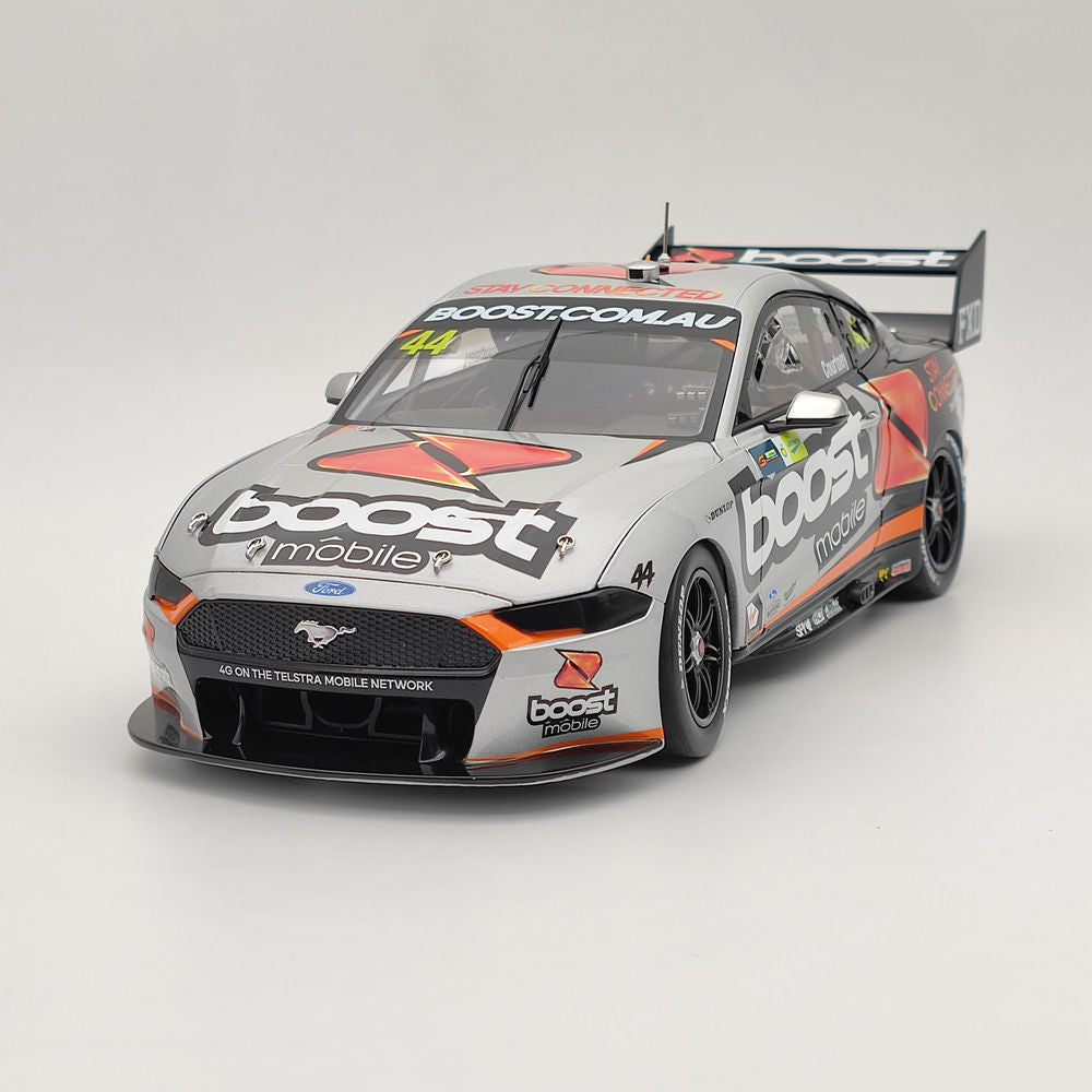 1/18 Scale Authentic Boost Mobile Racing #44 Ford Mustang GT 2020 Diecast Model Car - James Courtney Collectible Toy Car Gift for Kids & Adults - Perfect for Display, Racing Enthusiasts & Car Collectors