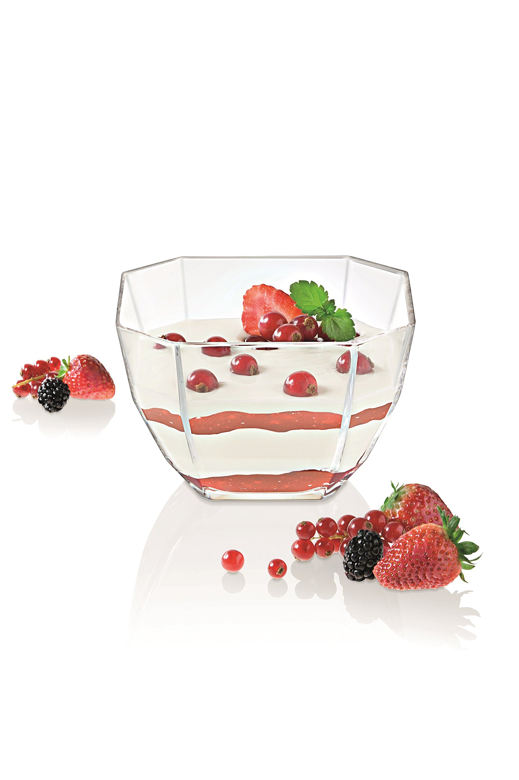 Barski European Glass Deep Octagon Serving Bowl - 8.5