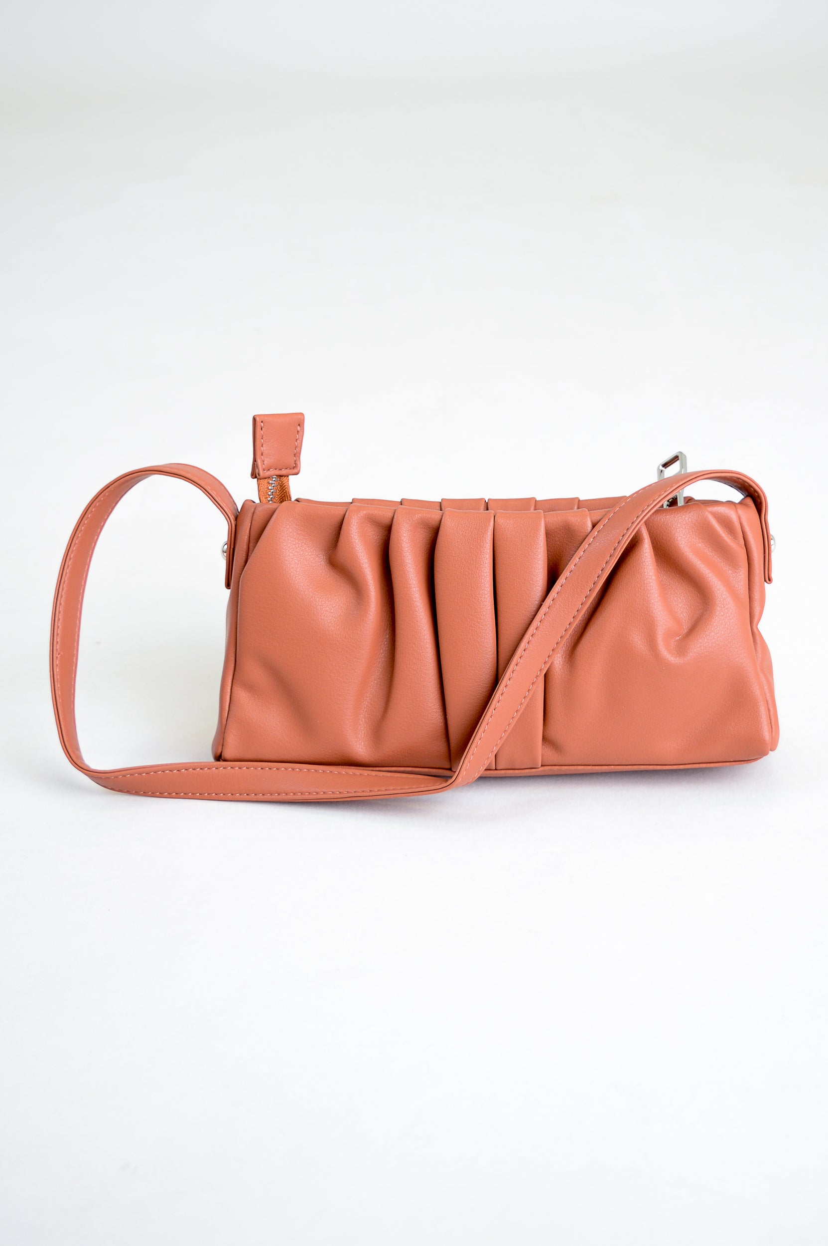Janette Genuine Leather Handbag in Terra Cotta - Stylish Women's Crossbody Purse for Work, Travel & Everyday Use