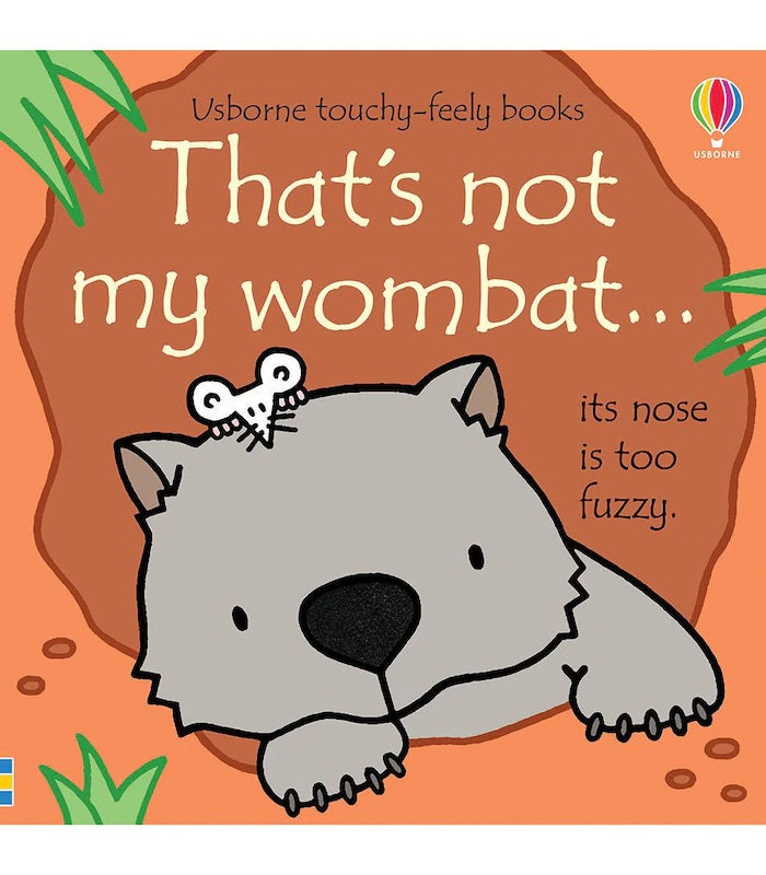 Usborne That's Not My Wombat - Interactive Touch and Feel Sensory Board Book for Toddlers | Early Learning & Bedtime Story for Babies | Perfect Gift for 1-3 Year Olds