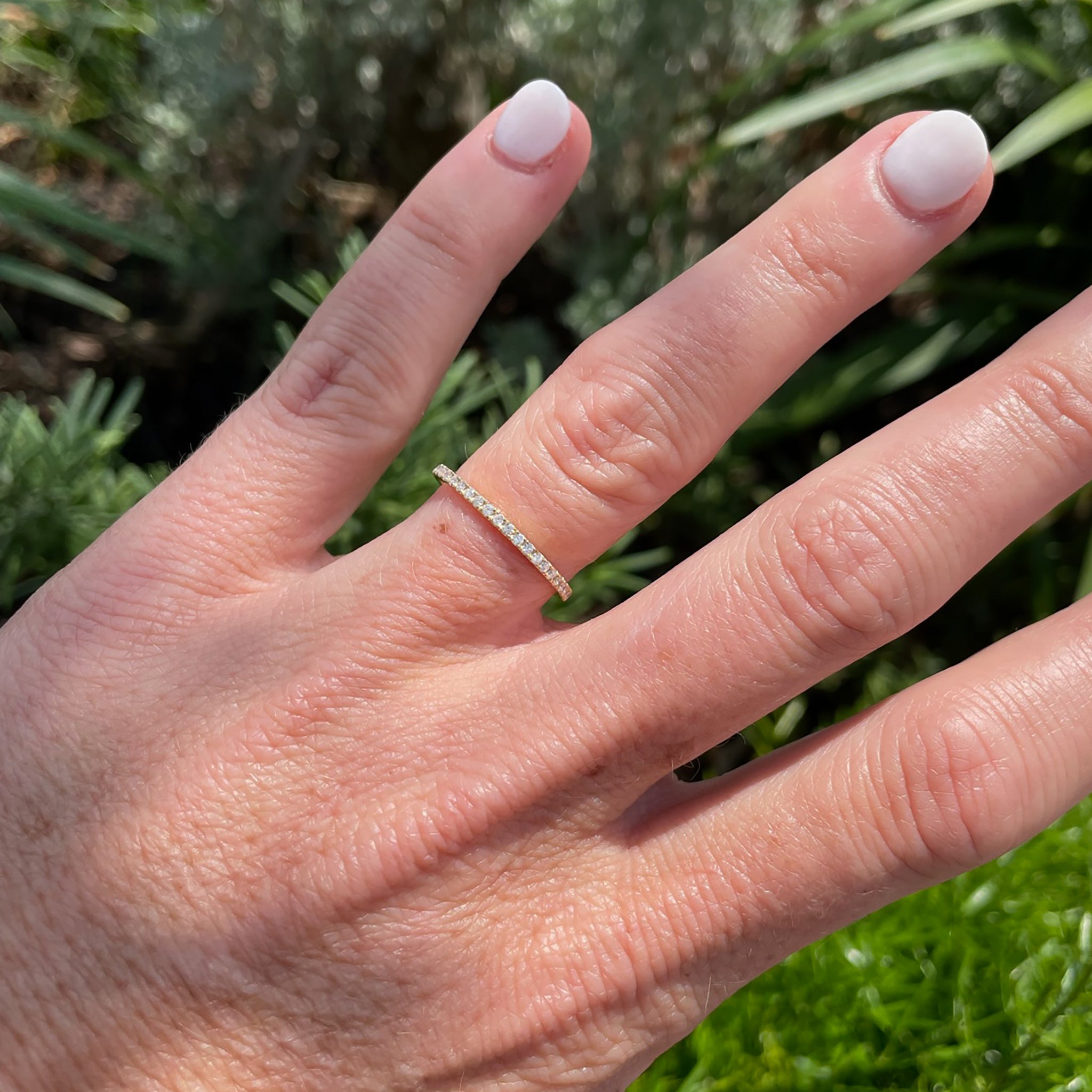 14K Gold Diamond Eternity Ring for Women - Sydney Collection | Elegant Stackable Wedding Band, Anniversary Gift for Her, Perfect for Bridal Jewelry and Special Occasions