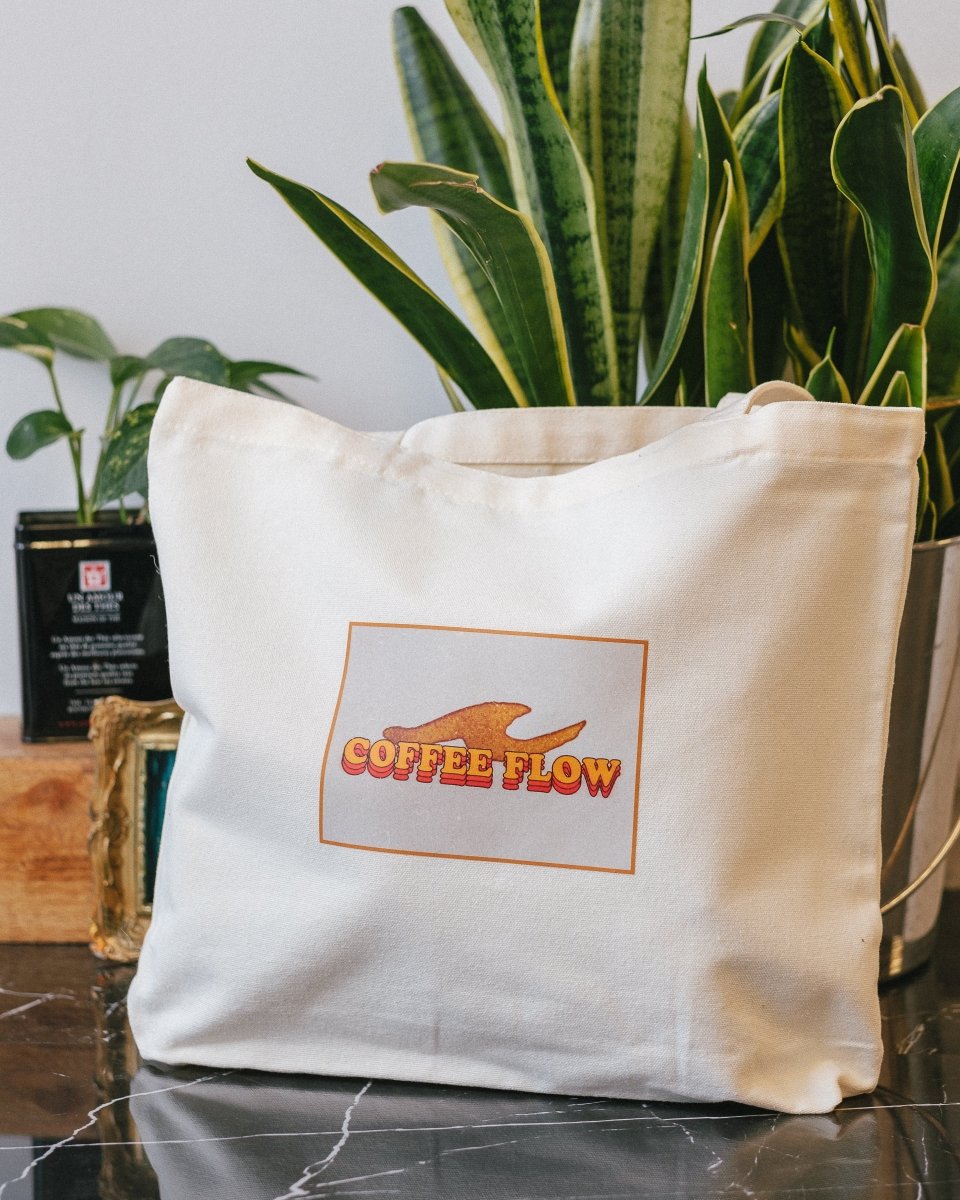 Stylish Canvas Tote Bag with Coffee Print - Perfect for Grocery Shopping, Beach Trips & Daily Use