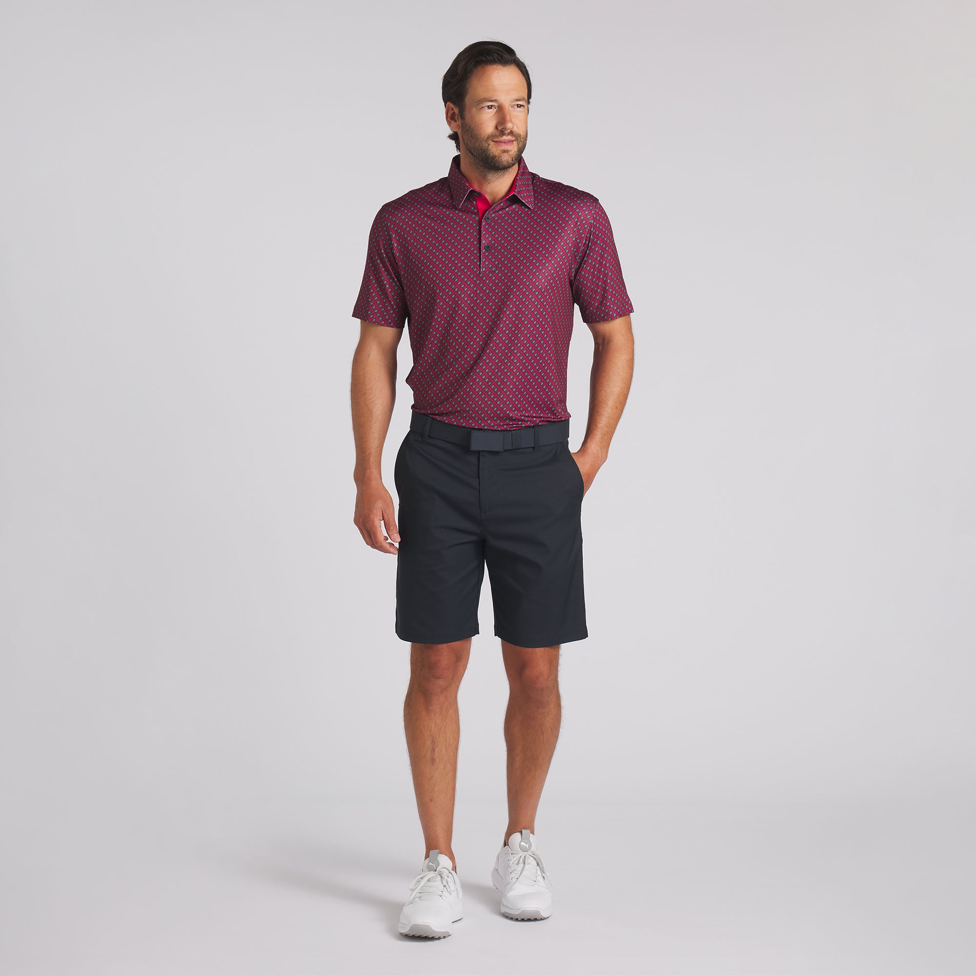 Volition Multi-Flag Golf Polo Shirt for Men - Breathable & Moisture-Wicking Performance Golf Apparel - Perfect for Golf Courses, Country Clubs & Casual Wear