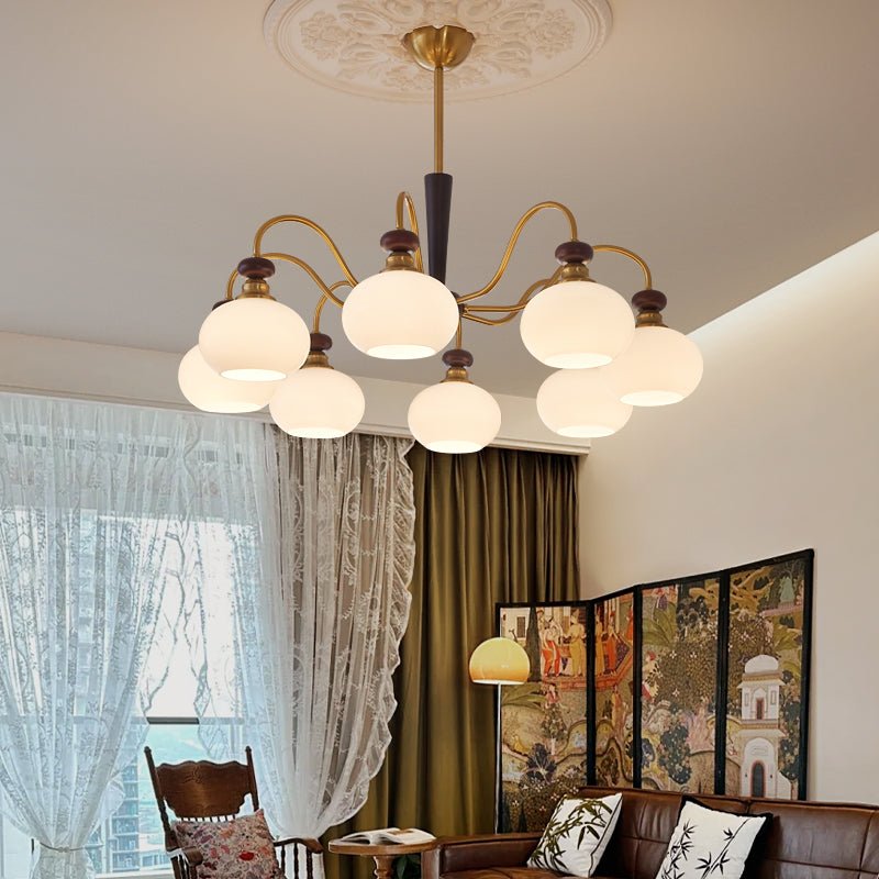 Harmonia Sphere Chandelier - Modern Crystal Ceiling Light Fixture for Dining Room, Living Room & Bedroom | Elegant Home Decor Lighting for Weddings & Luxury Interiors