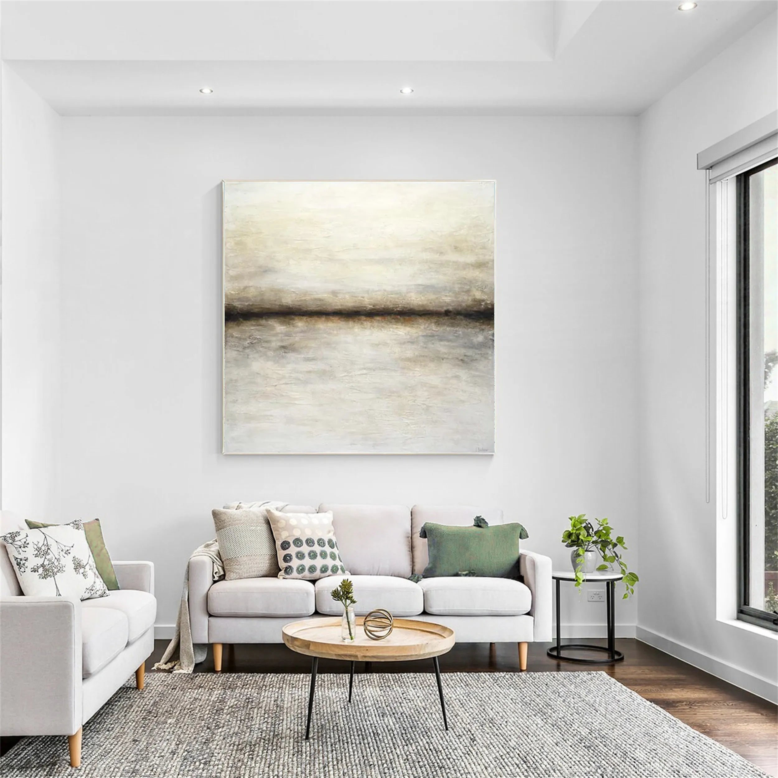 Abstract Painting #AB 113 - Modern Wall Art for Living Room, Bedroom & Office Decor | Large Canvas Artwork for Home & Commercial Spaces