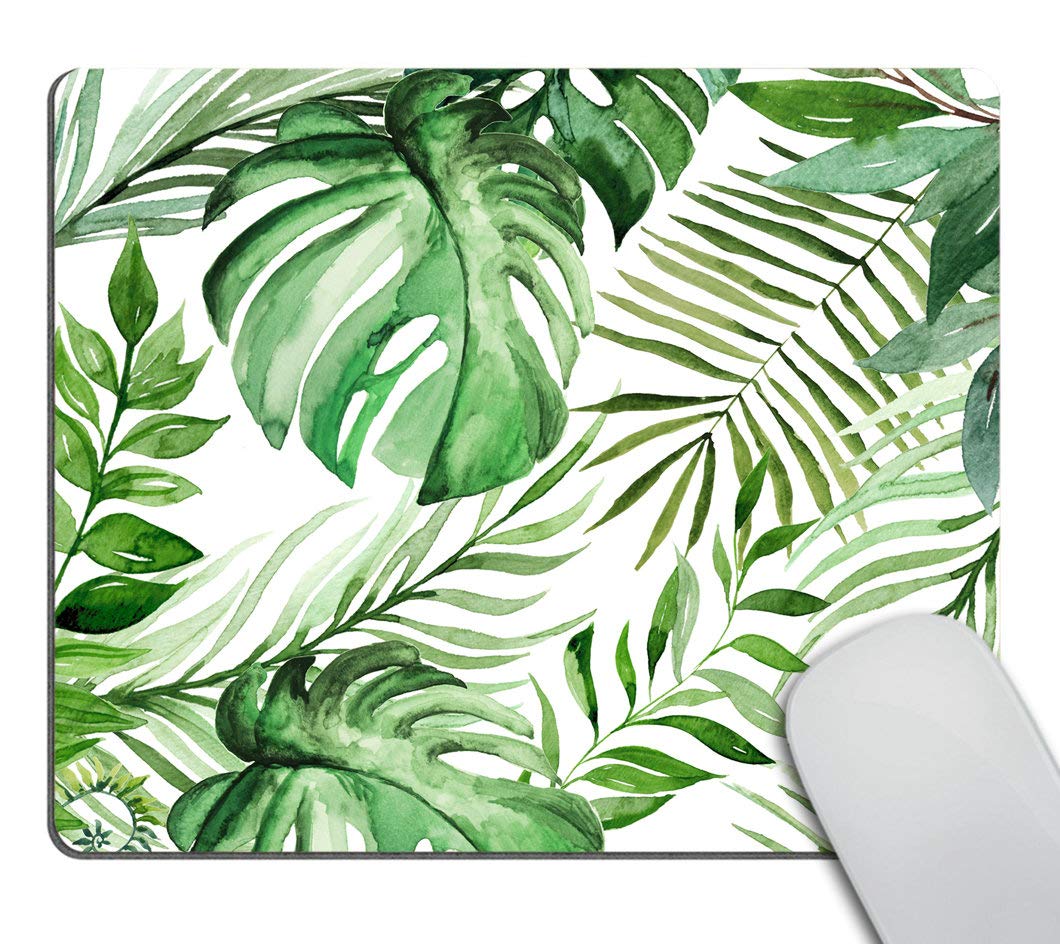 Smooffly Wild Leaf Mouse Pad - Premium Office Desk Accessory, Natural Leaf Design Mousepad for Computer & Laptop - Perfect Gift for Friends & Colleagues - Ideal for Home Office, Gaming & Workspace Decor