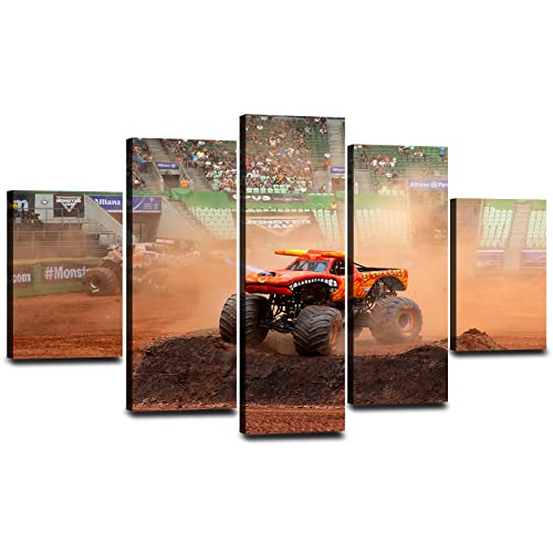 Orange Monster Truck