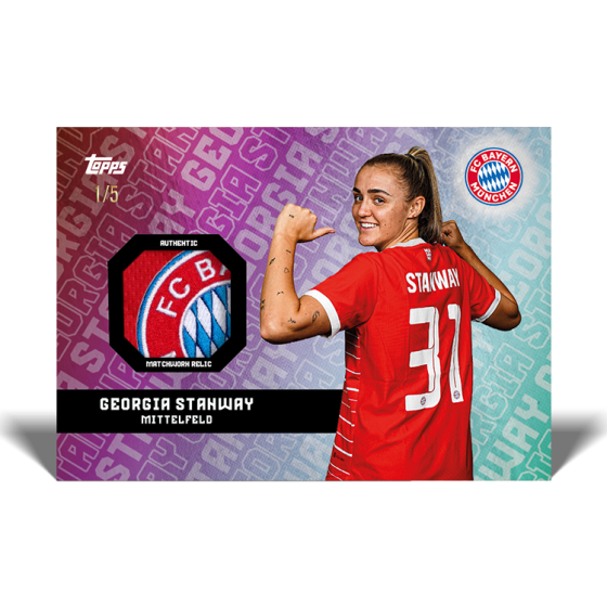 2023 Topps FC Bayern Munich Women's Soccer Team Trading Card Set - Collectible Cards for Fans & Sports Memorabilia Enthusiasts