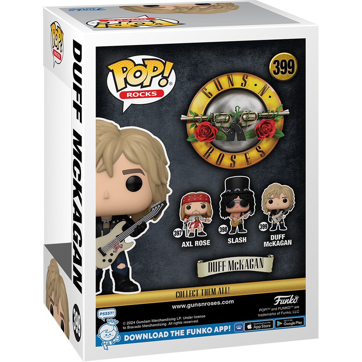 Guns N' Roses Duff McKagan 1980s Funko Pop! Vinyl Figure #399 - Collectible Music Memorabilia for Fans & Gift Idea