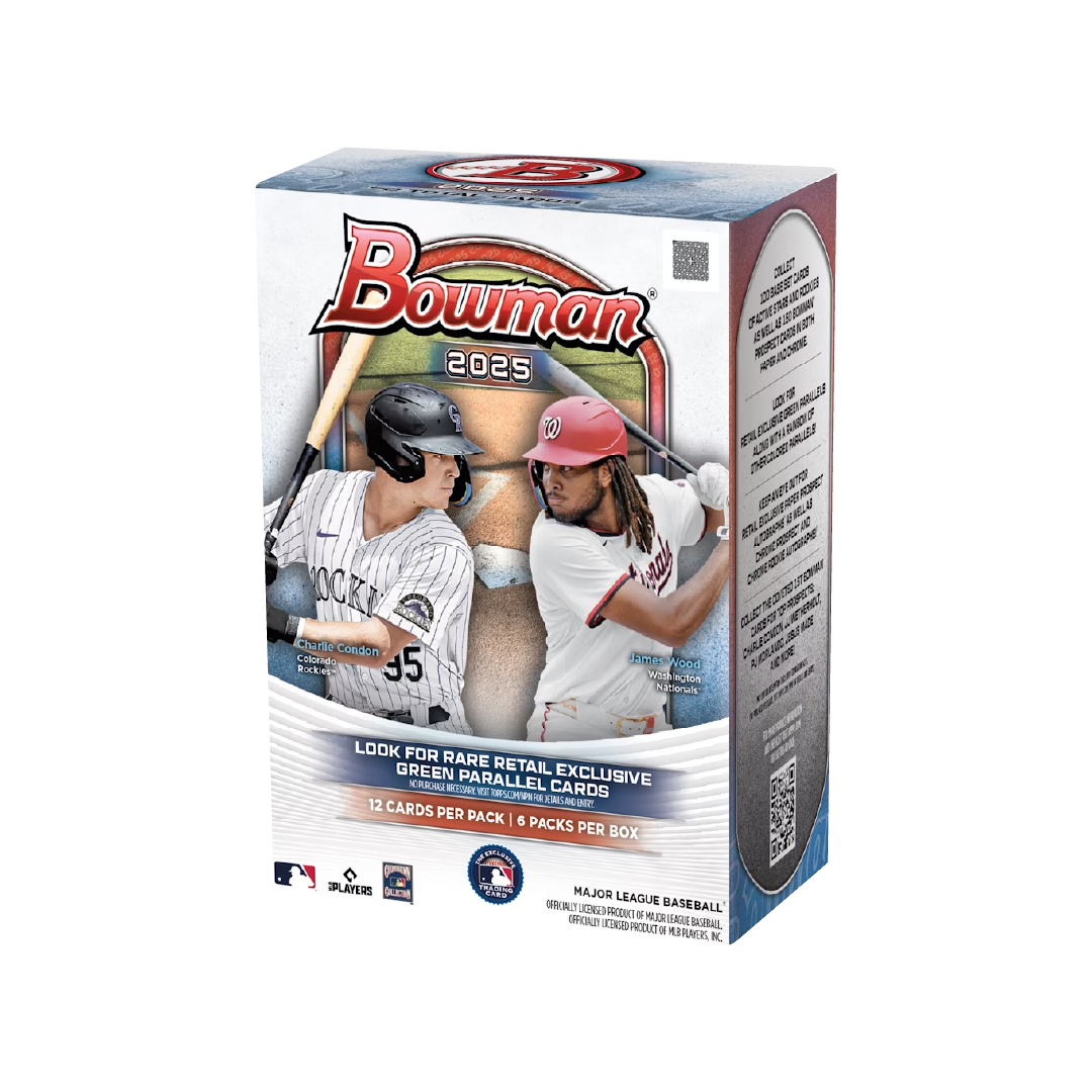 Bowman Baseball Value Box 2025 - 100 Trading Cards with Rookies & Prospects - Perfect for Collectors, Investors & Fantasy Sports Fans