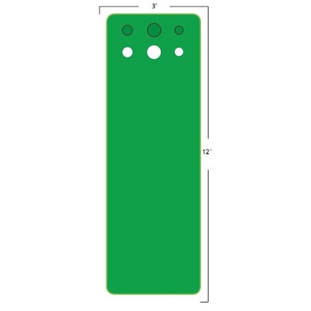 Premium Golf Competitor Pro V2 3'x12' Putting Mat - Professional Practice Green with 3 Cups for Indoor/Outdoor Training | Perfect for Home, Office & Backyard Golf Practice