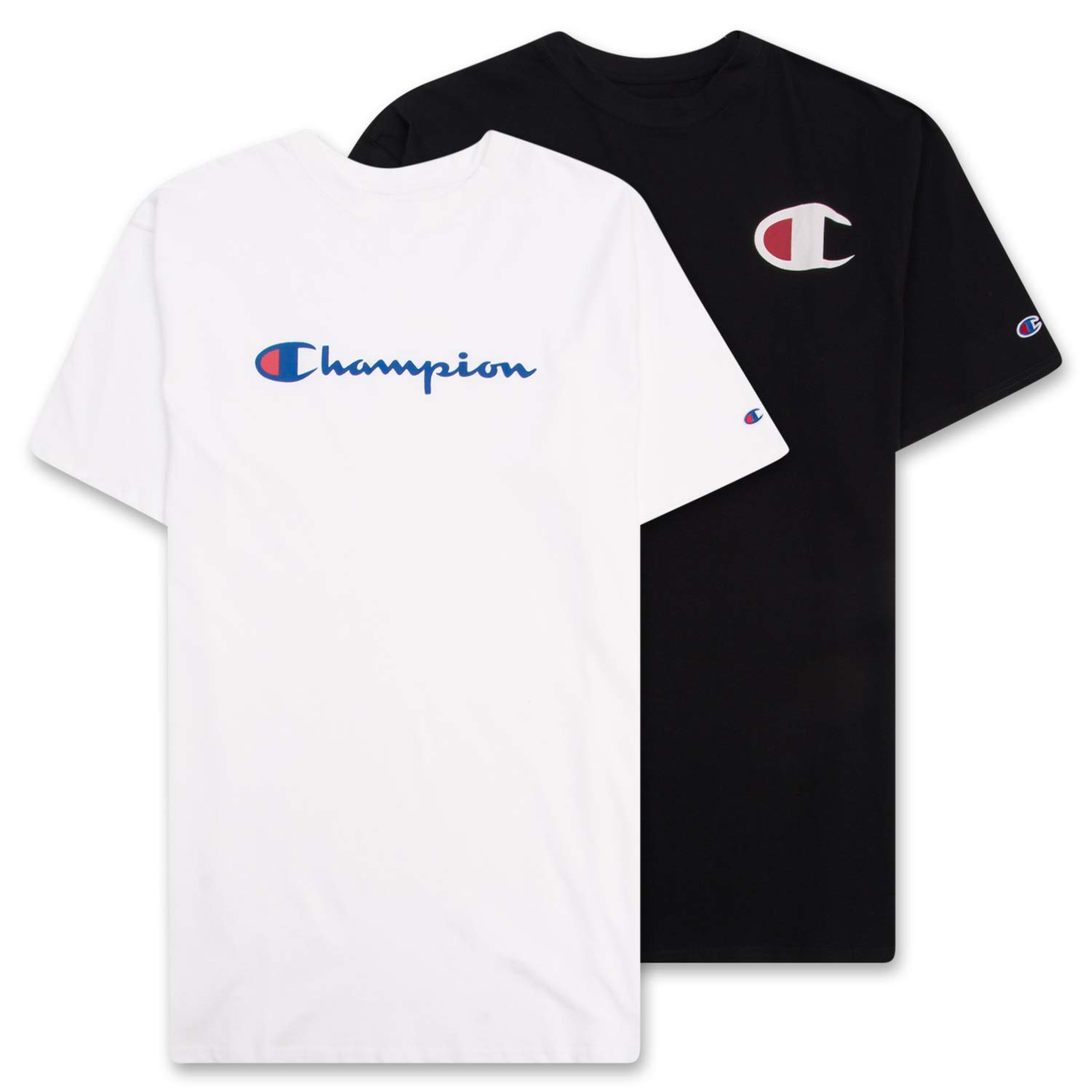Champion Big and Tall T-Shirts for Men - 2 Pack Graphic Tees | Comfortable Cotton Shirts for Casual Wear, Workout & Everyday Use