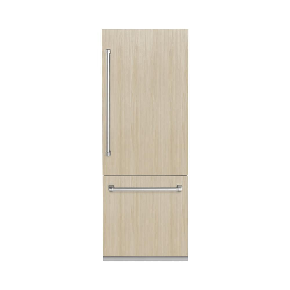 ZLINE 30 Inch Panel Ready Built-In Bottom Freezer Refrigerator - 16.1 cu.ft Capacity with Water Dispenser & Ice Maker (RBIV 30) - Perfect for Modern Kitchens & Open Concept Homes