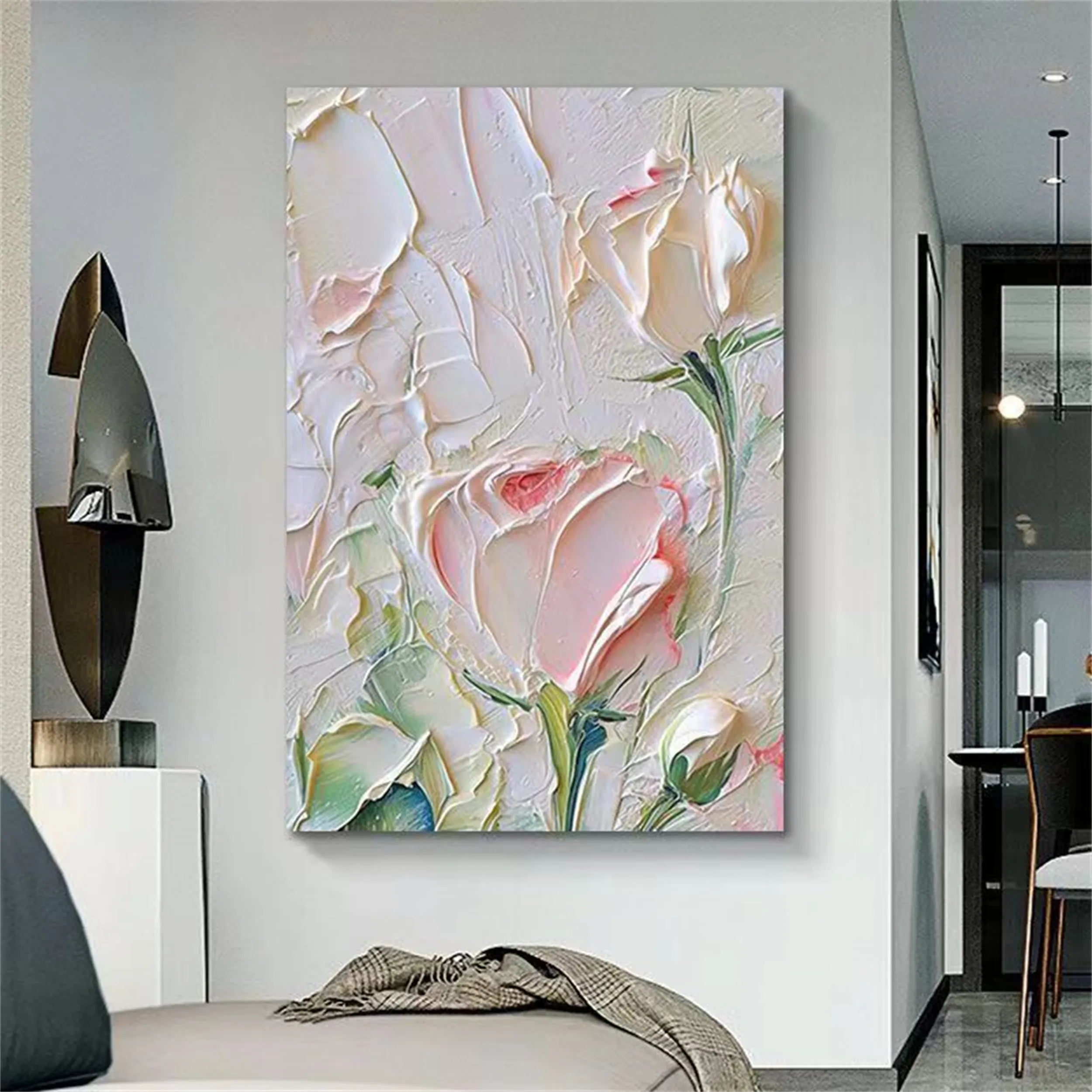 Beautiful Flower and Tree Painting #FT071 - Perfect for Home Decor, Office Wall Art, and Gift Ideas