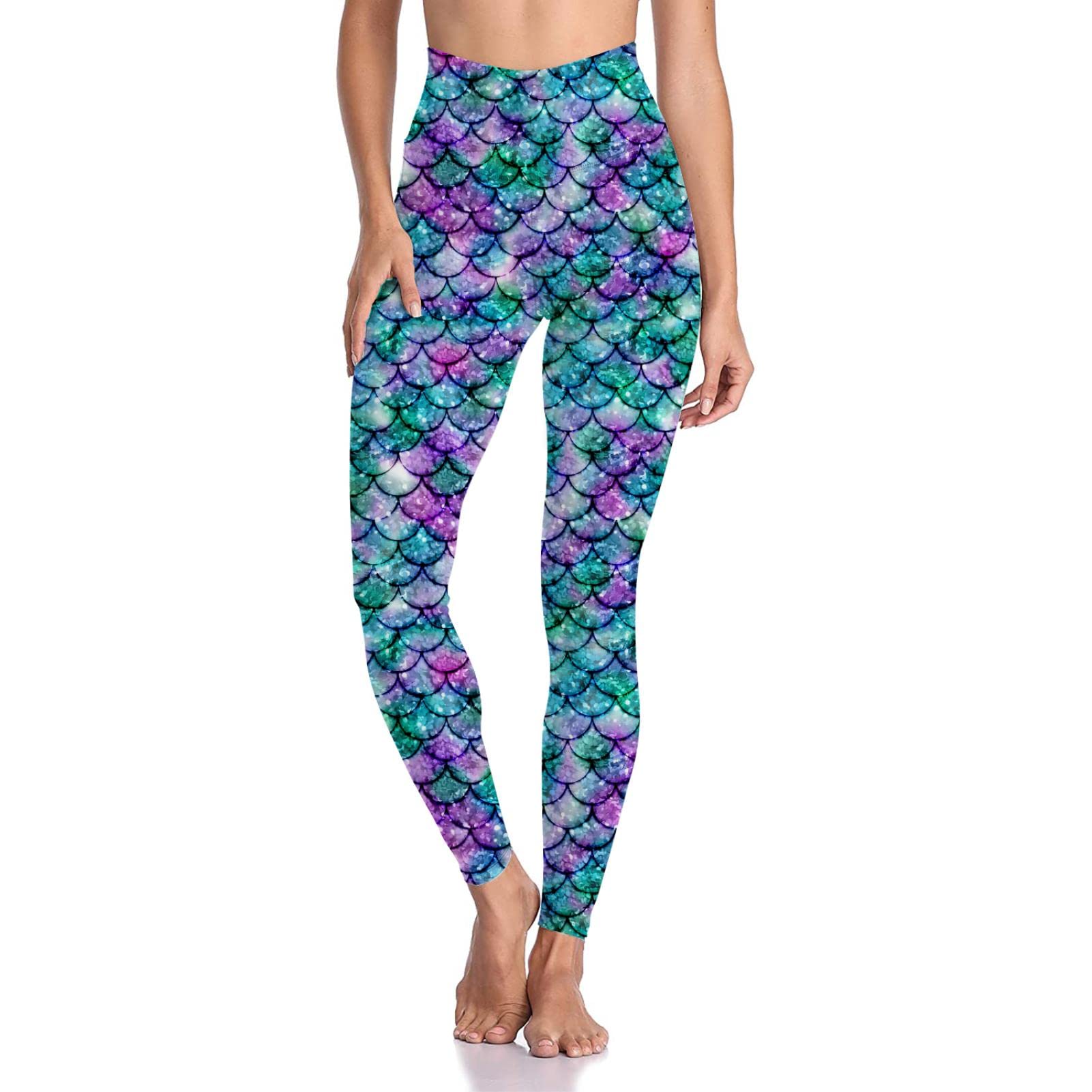 Vintage 80s Tiger Print Leggings for Women - Yoga & Workout Tights