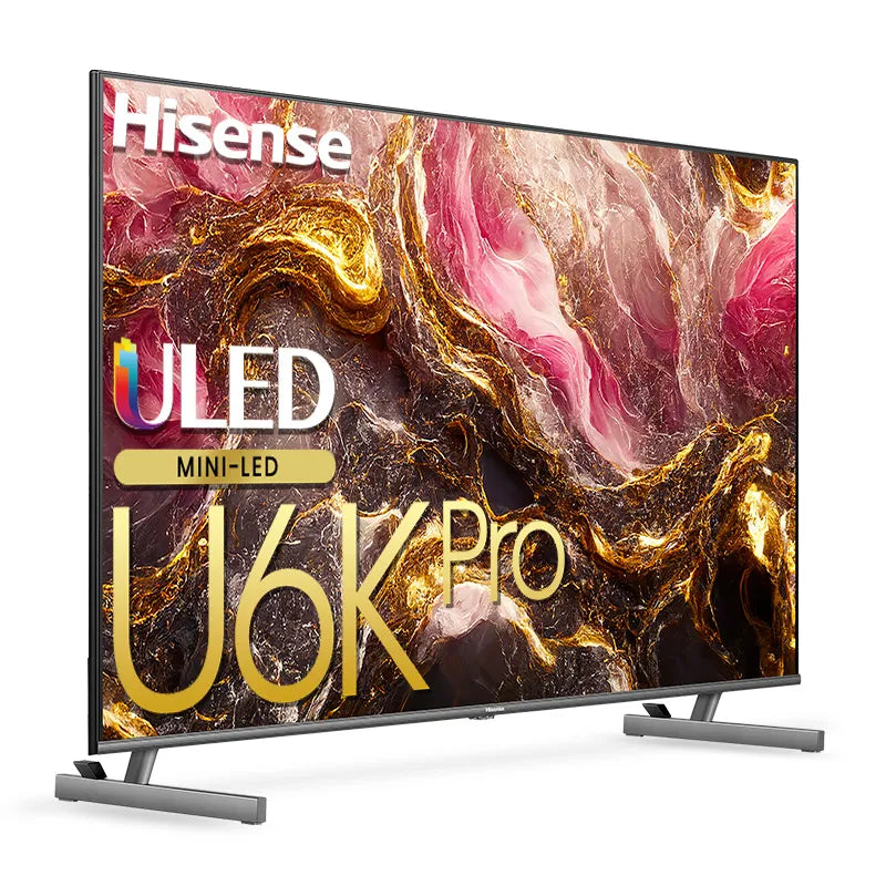Hisense U6K Pro 75-Inch Mini LED ULED 4K Smart TV with Dolby Vision - Perfect for Home Theater, Gaming & Streaming