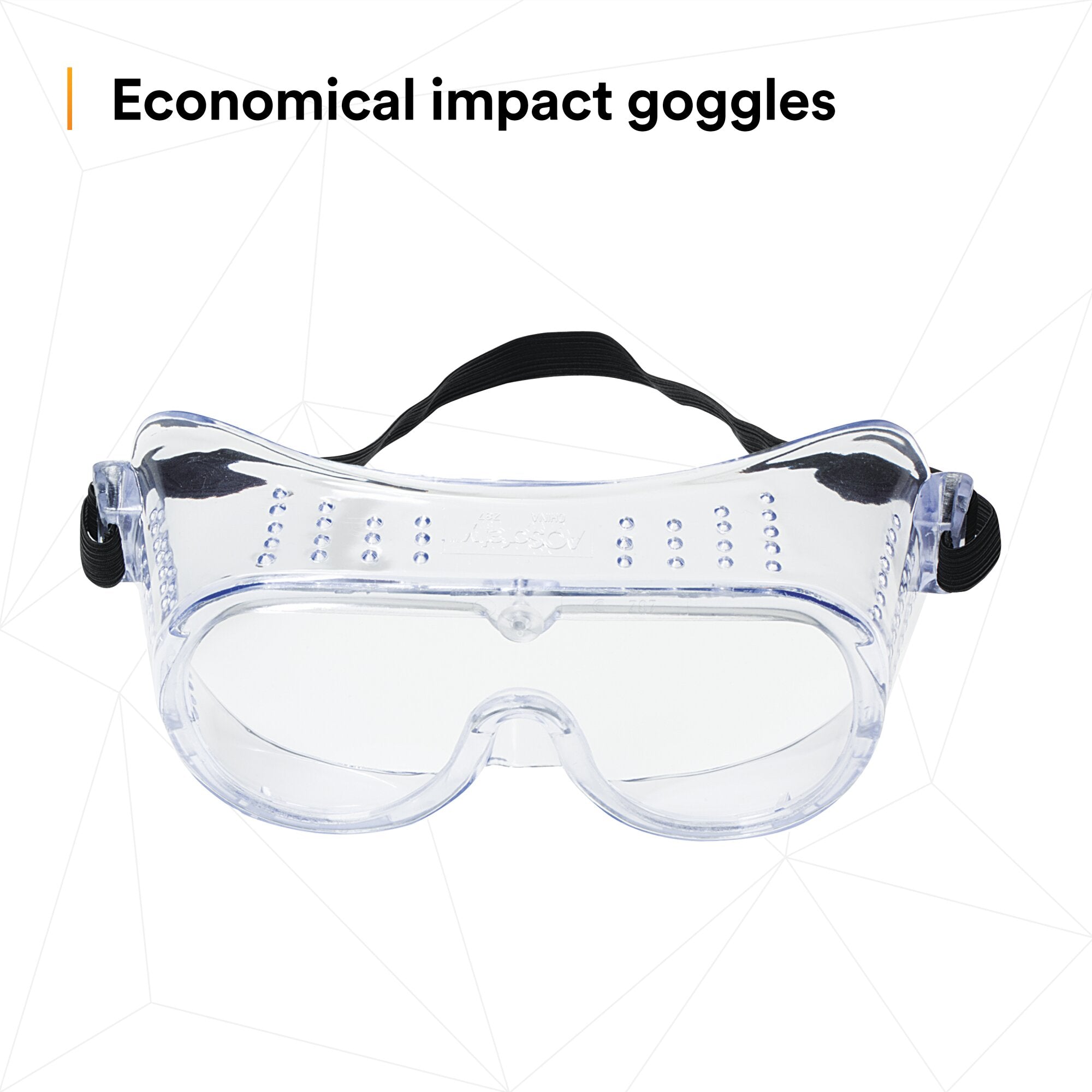 3M 332 Impact Safety Goggles - Anti-Fog, Clear Lens - ANSI Z87.1 Certified for Eye Protection - Ideal for Construction, Woodworking & Lab Work