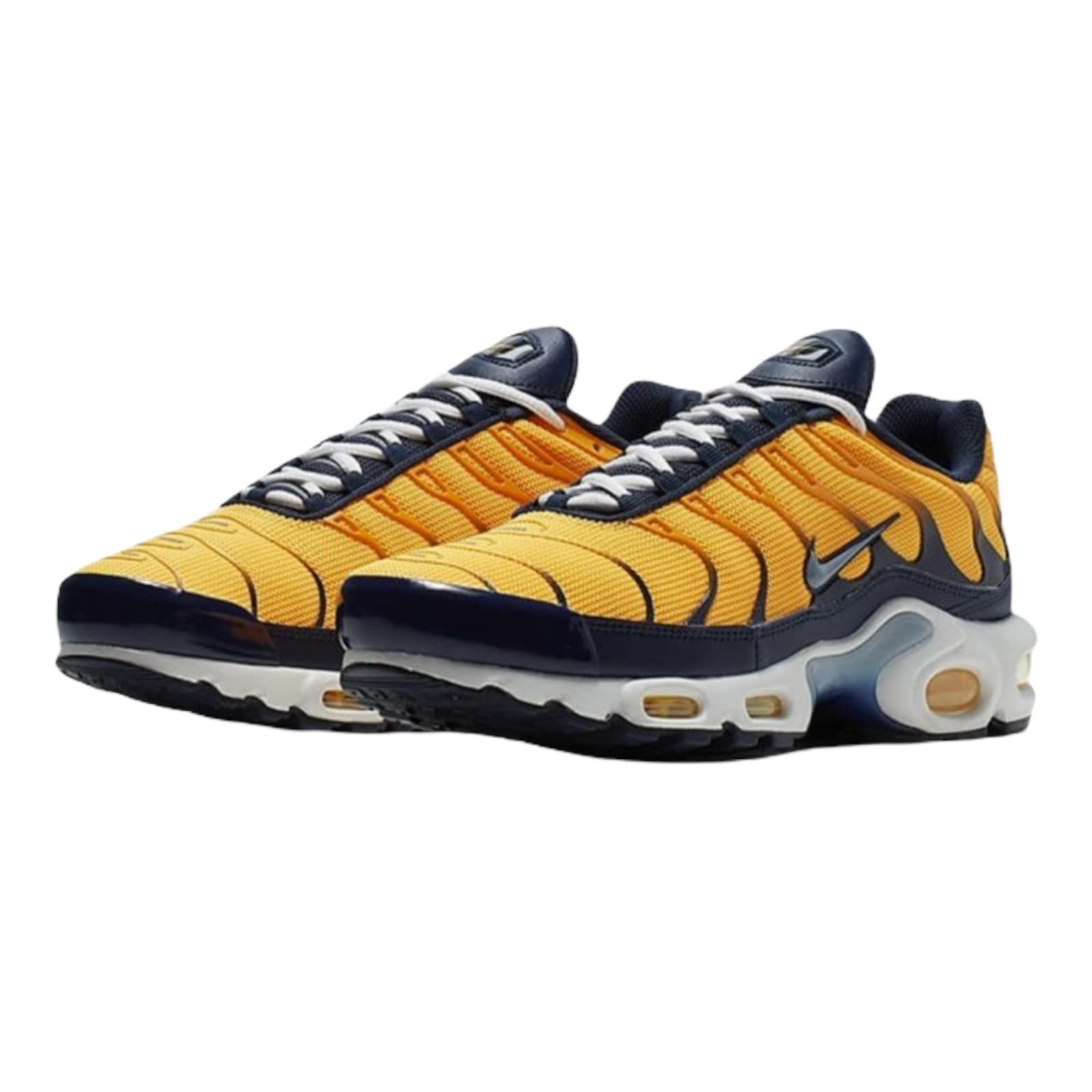 Nike Air Max Plus Kids Running Shoes - Yellow & Blue BV0047-800 | Lightweight Cushioned Sneakers for School, Sports & Everyday Wear