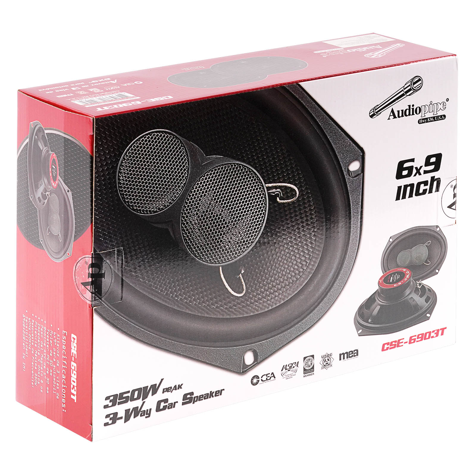 6” X9” 3-Way Car Speakers (CSE 6903T) - High Power Audio for Cars, Trucks & SUVs - Perfect for Road Trips & Music Lovers
