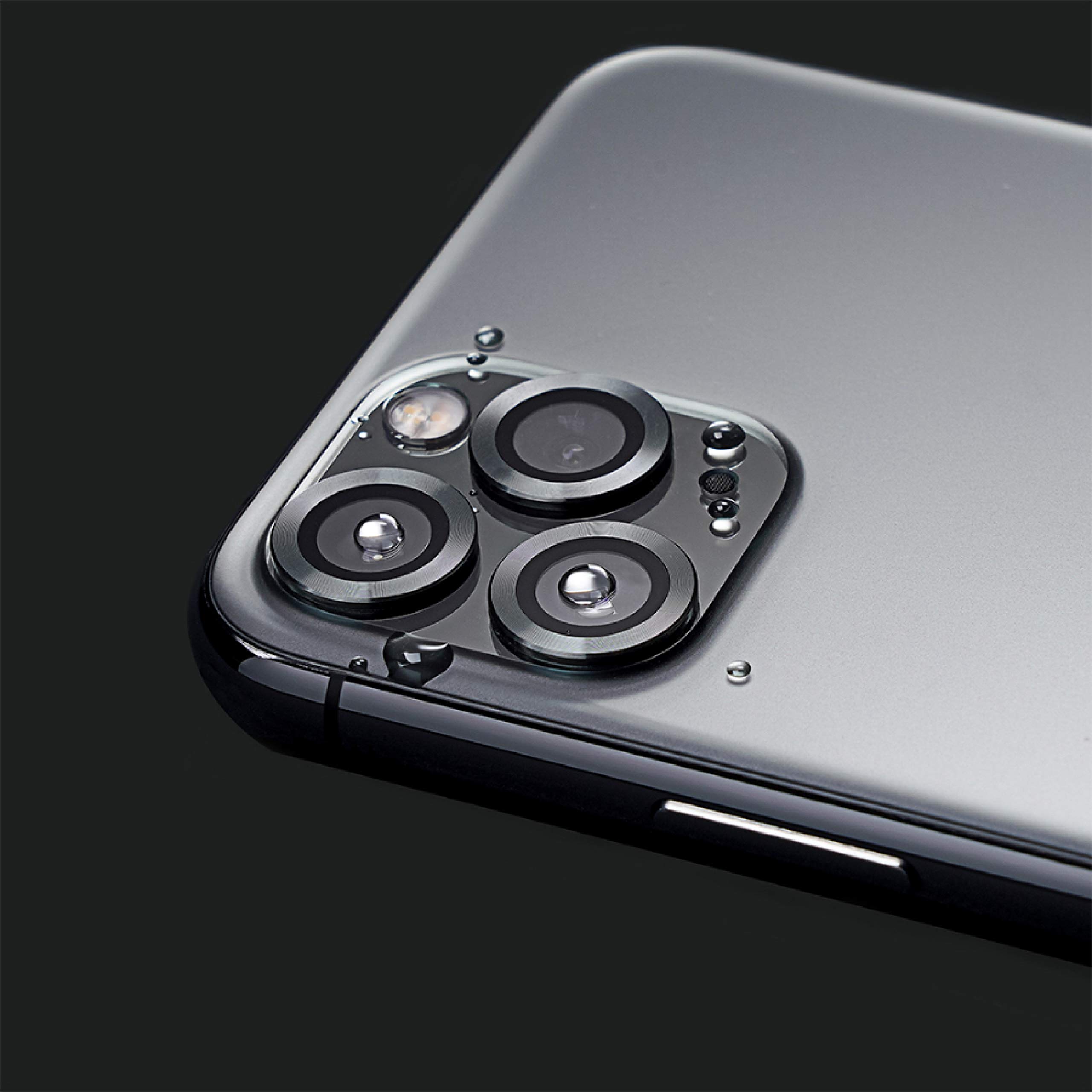 RhinoShield Camera Lens Protector for iPad Pro (2018), iPad Air 4/5/6 (11/13 inch), iPad Mini 6/7 - 9H Tempered Glass with High Clarity, Scratch Proof & Aluminum Trim in Space Gray | Perfect for Travel, Work & Outdoor Photography Protection