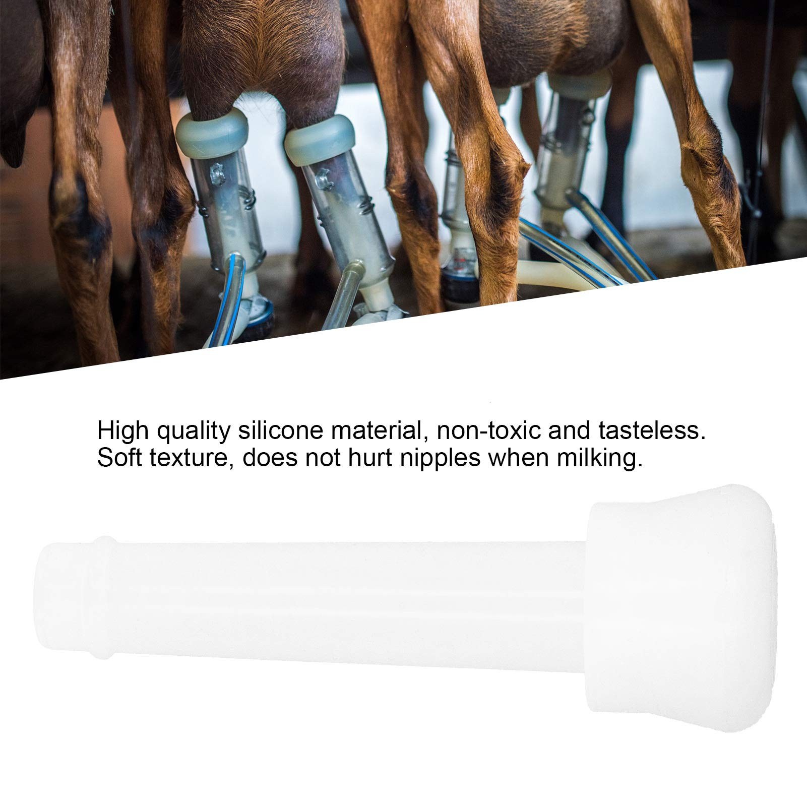 Premium Silicone Milker Liners - No Leak Design, Soft & Durable Milking Machine Parts - Perfect for Dairy Farms & Milking Parlors - Ideal for Comfortable & Efficient Cow Milking Operations