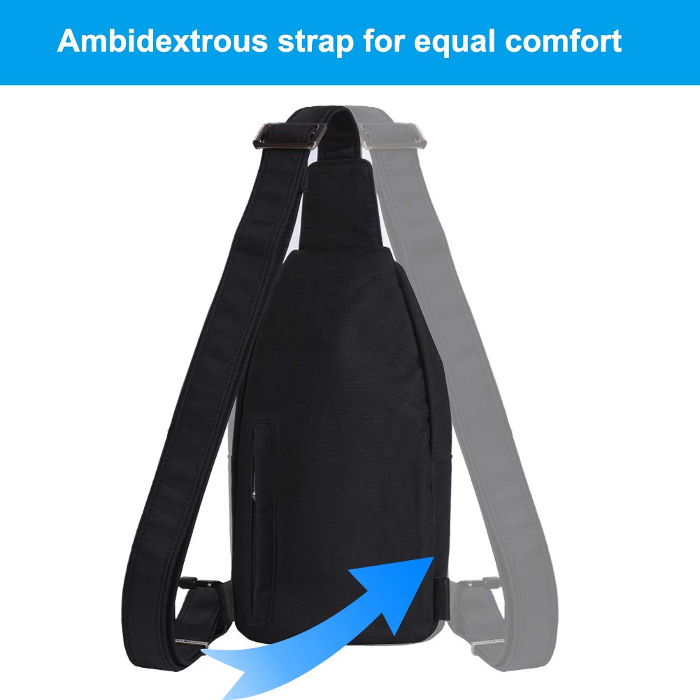 Waterfly Small Crossbody Sling Backpack - Anti-Theft Travel Shoulder Bag for Men & Women | Perfect for Hiking, Commuting & Daily Use