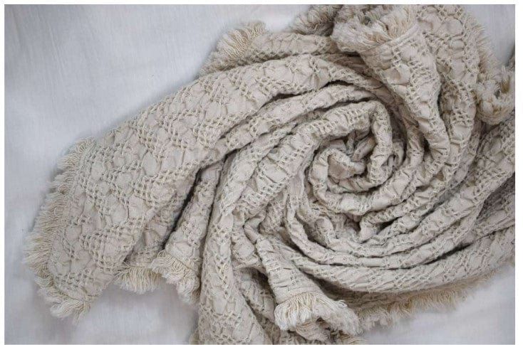 Luxury Jacquard Blanket - Soft & Warm Crane Design Throw - Perfect for Bed, Sofa & Gift Giving