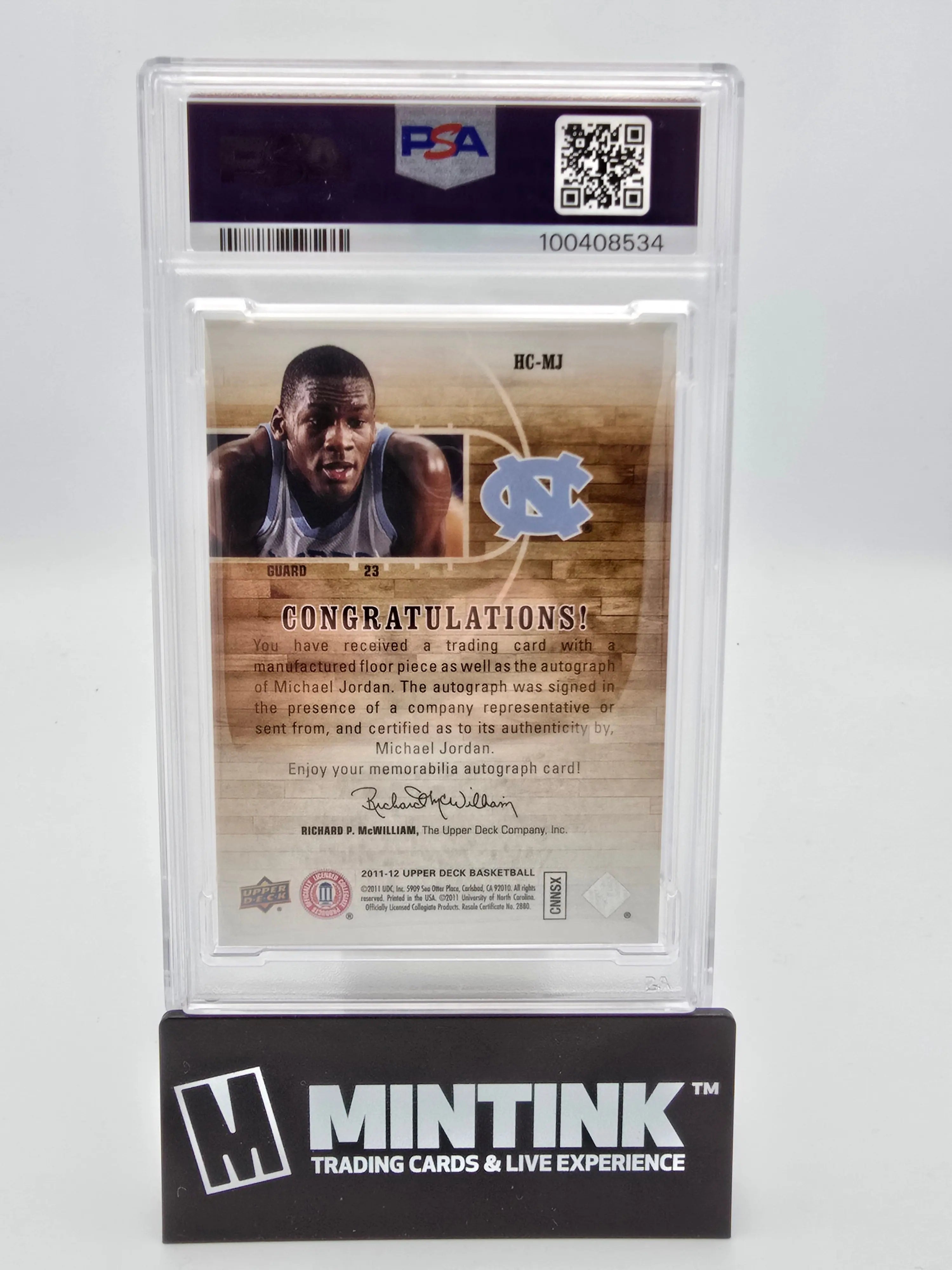 2011 Upper Deck SP Authentic Basketball Michael Jordan Home Court Signatures PSA Certified Autograph - Collectible Memorabilia for Fans & Investors, Perfect for Display in Home or Office