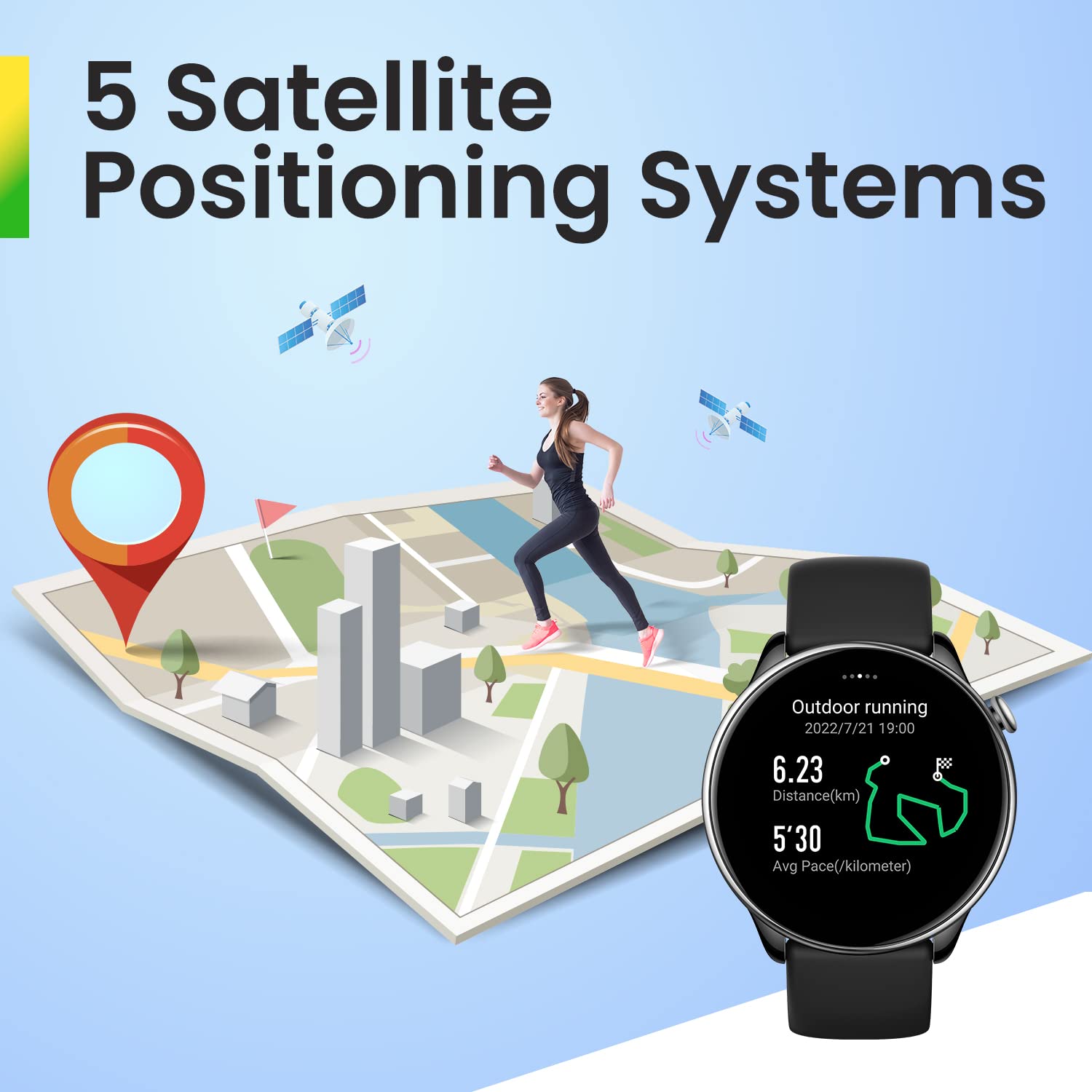 Amazfit GTR Mini 43mm Smartwatch for Women & Men - GPS Fitness Tracker with 120+ Sports Modes, 14-Day Battery, Heart Rate & SpO2 Monitor | Perfect for Running, Cycling & Daily Activity Tracking